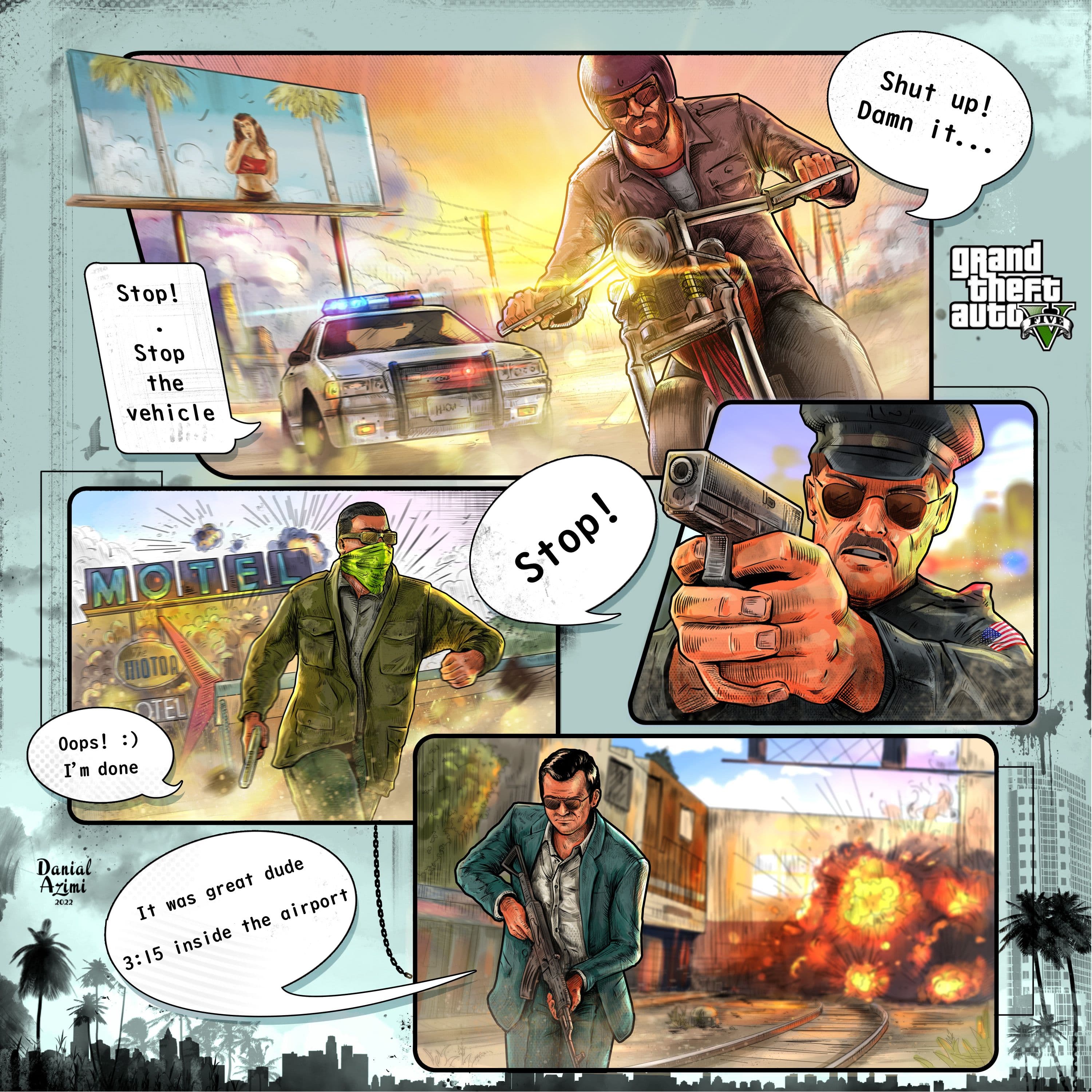 GTA 5 / Trevor messed up city again