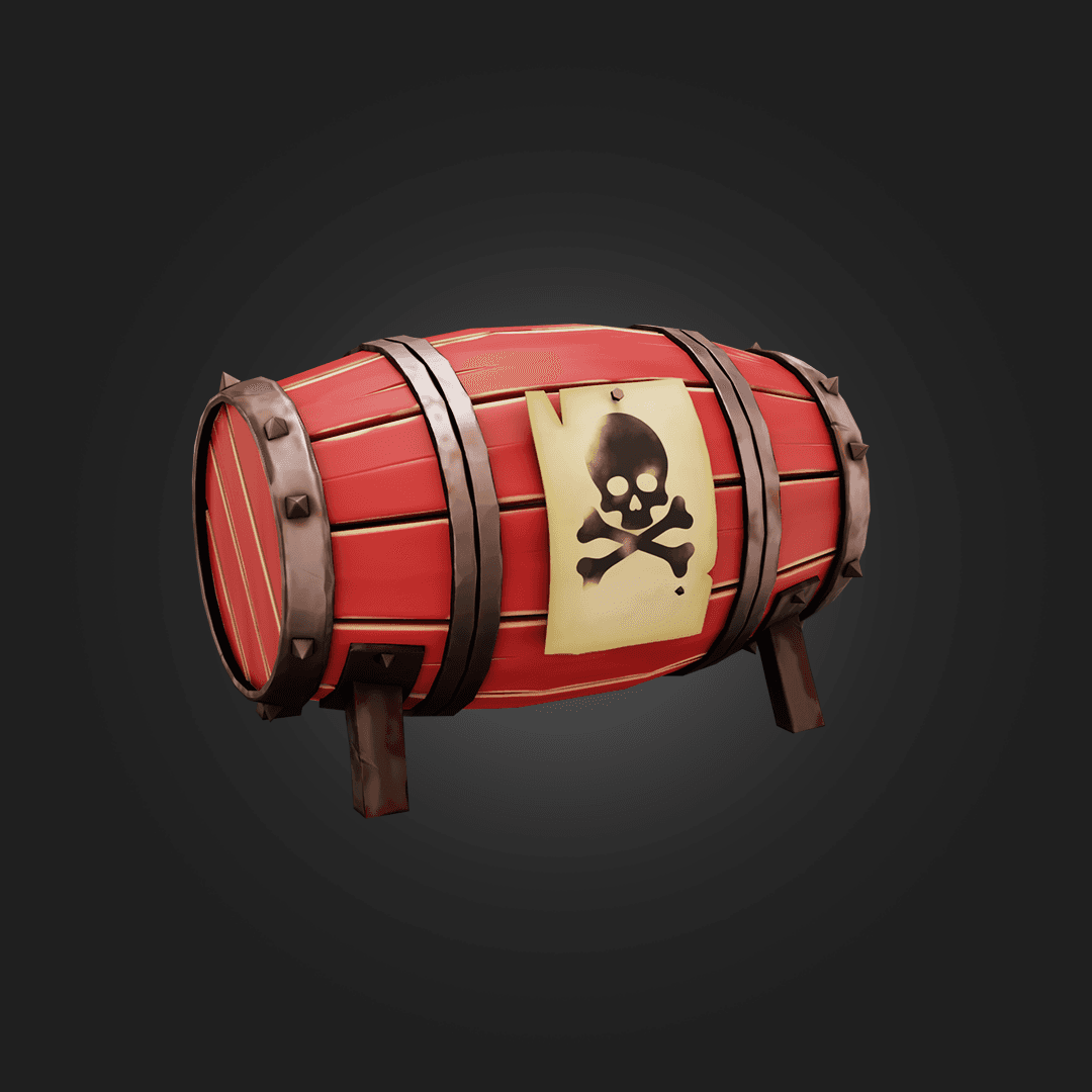 Stylized Explosive Barrel