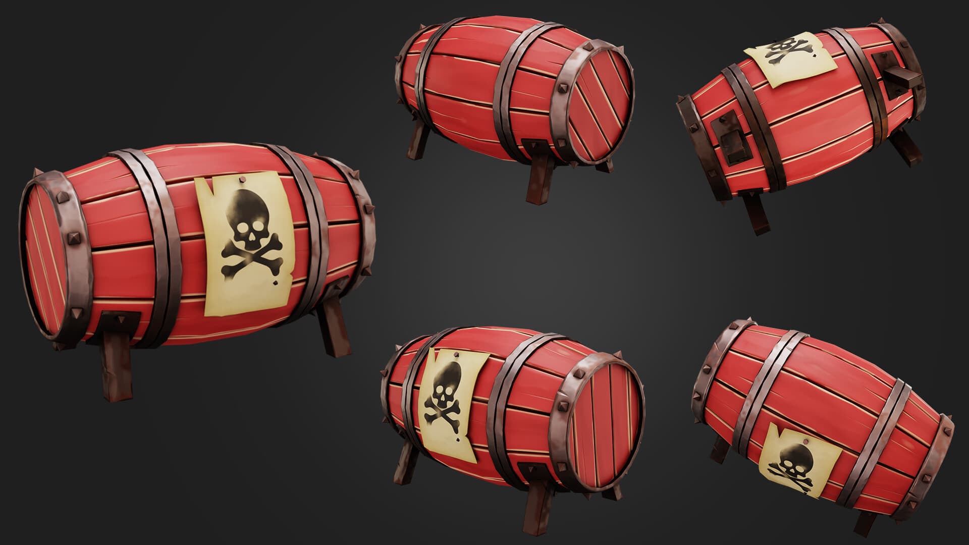 Stylized Explosive Barrel
