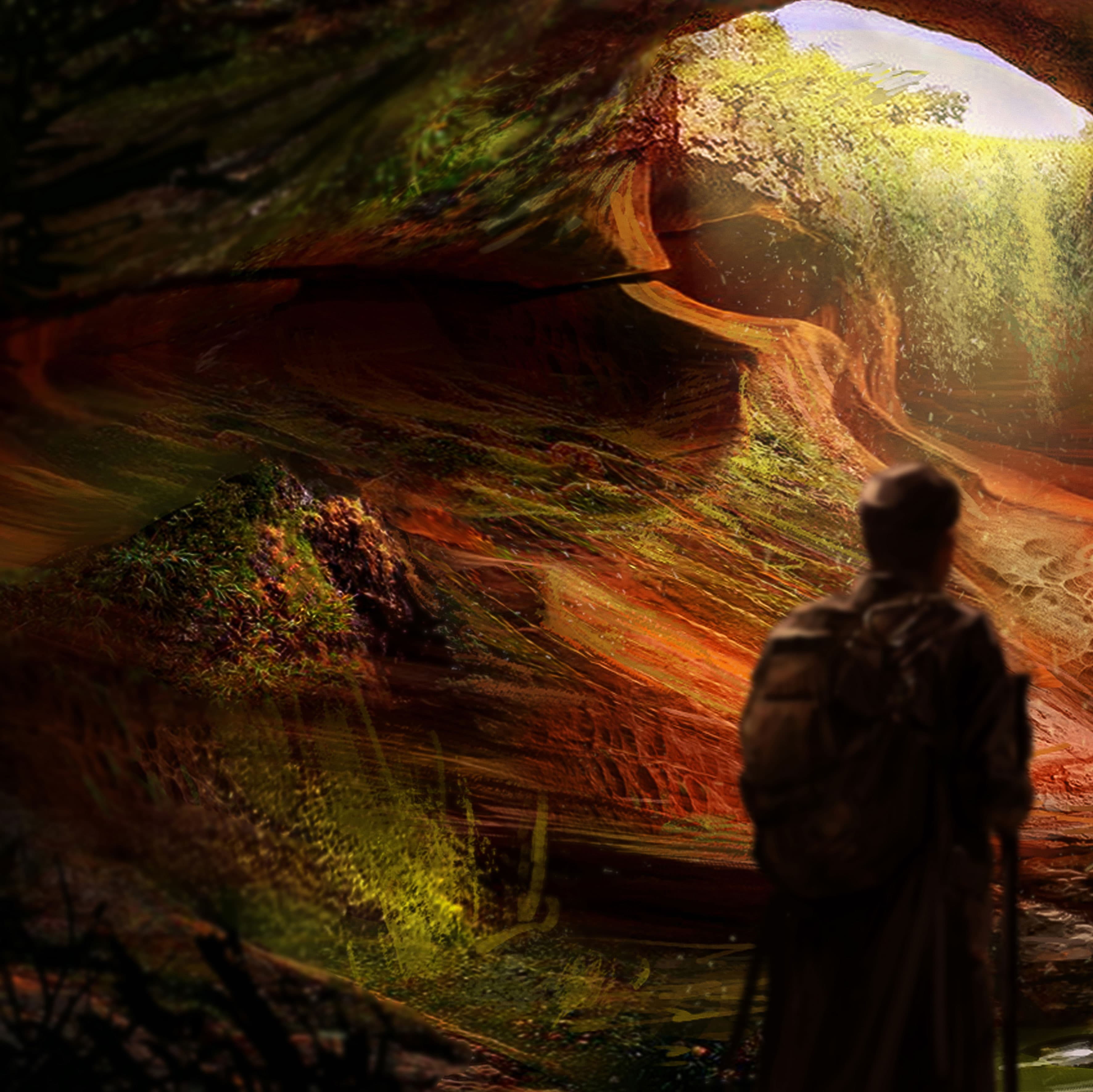 the cave