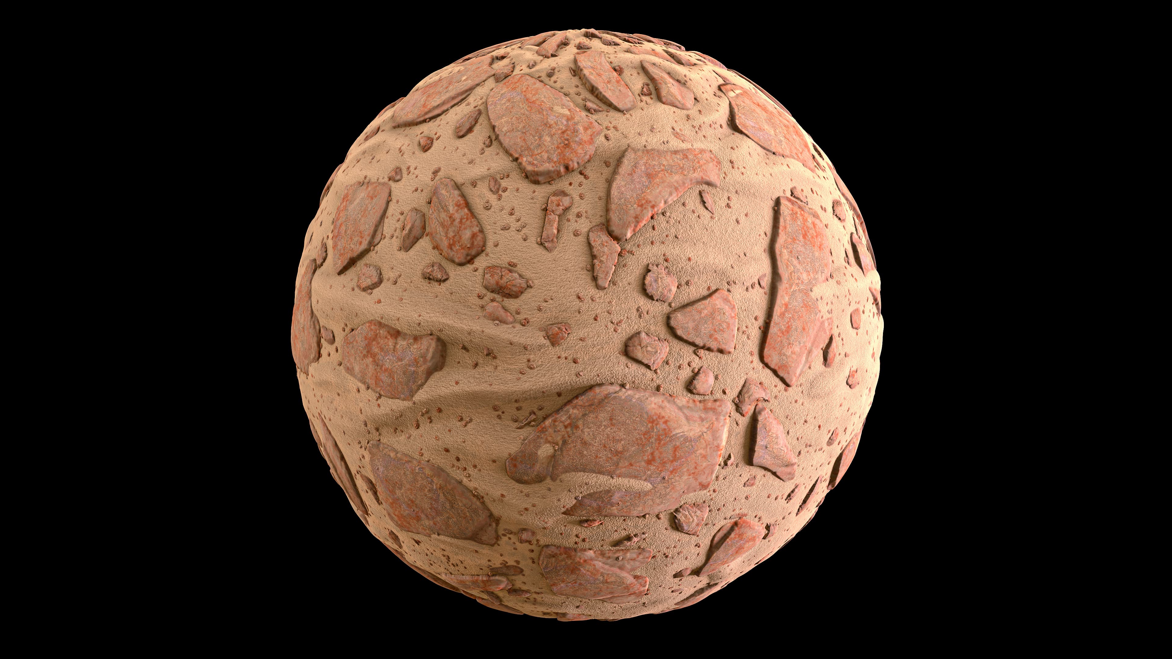 DESERT SANDY ROCKY SOIL