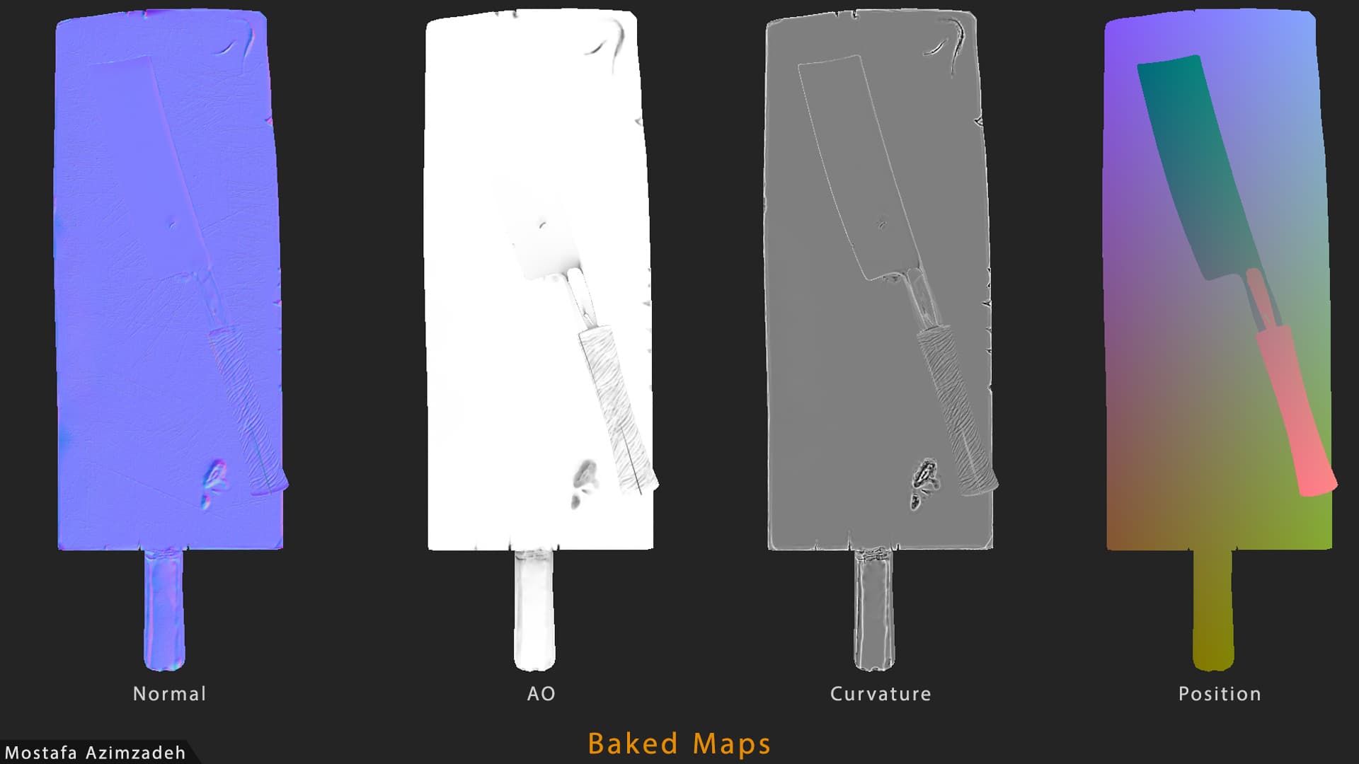 old meat cleaver