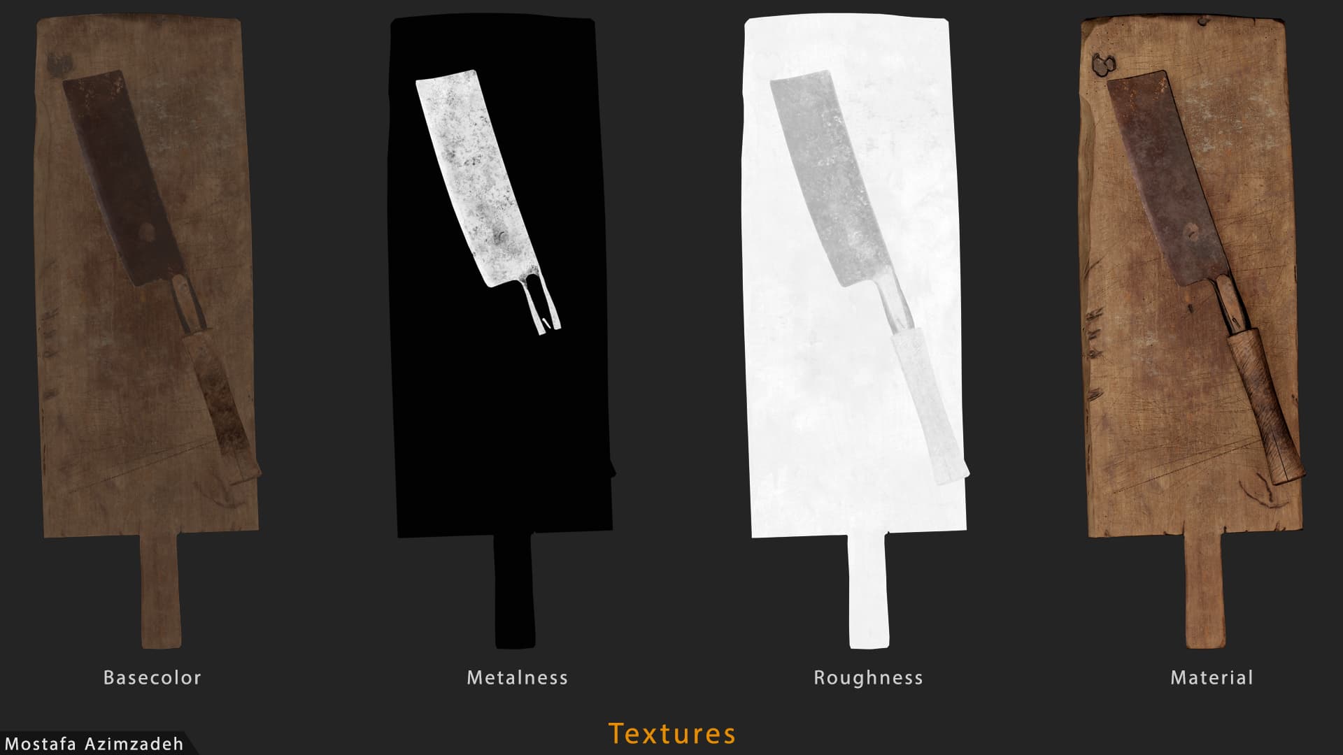 old meat cleaver