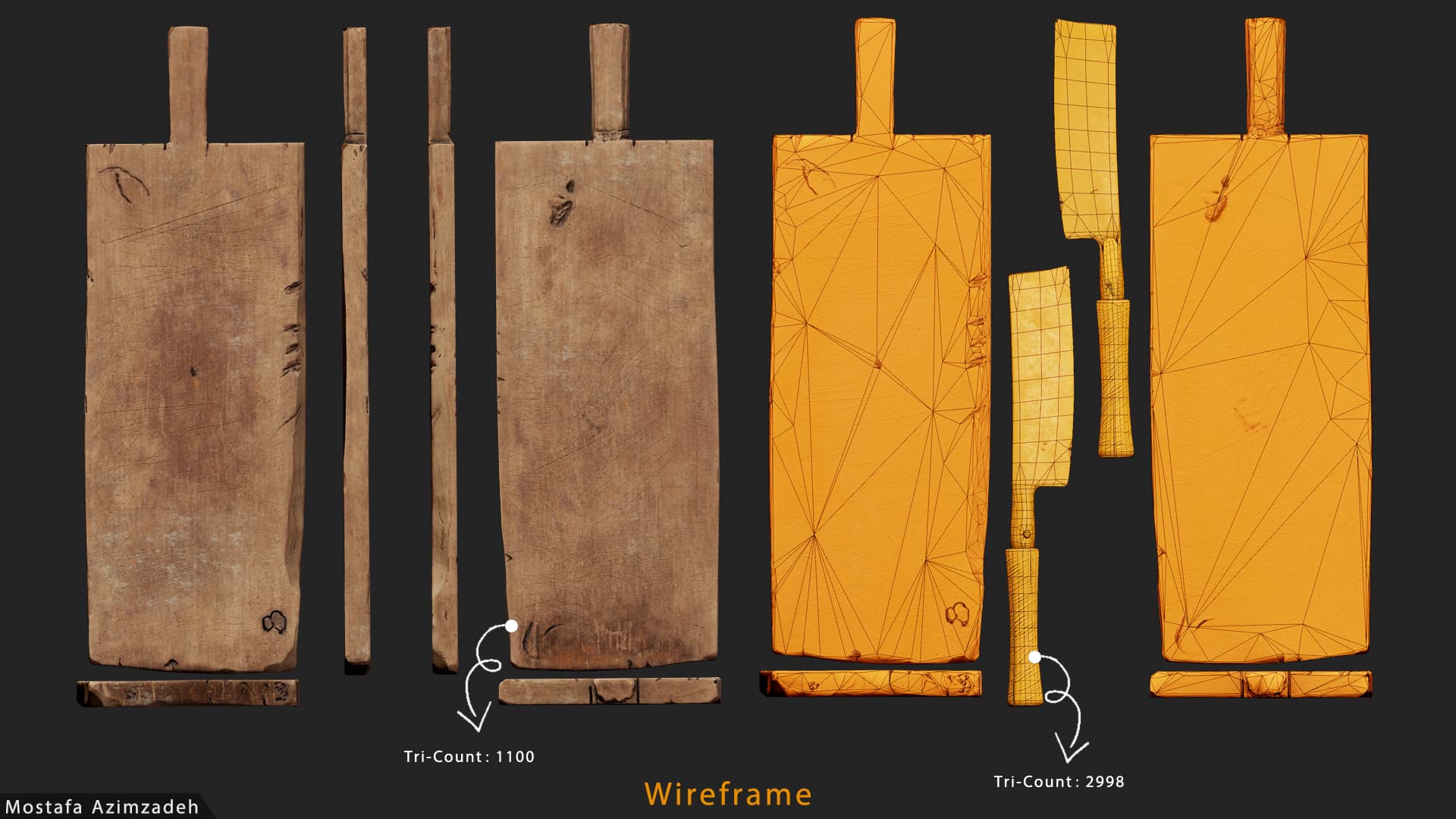 old meat cleaver