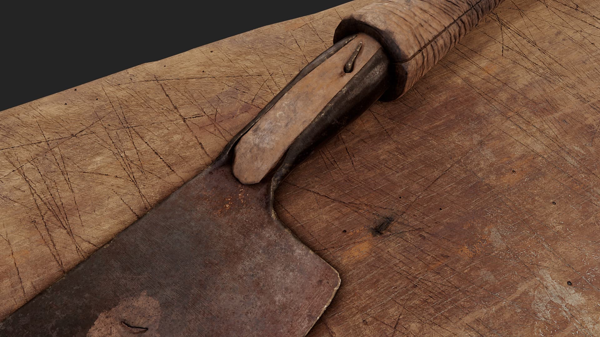 old meat cleaver