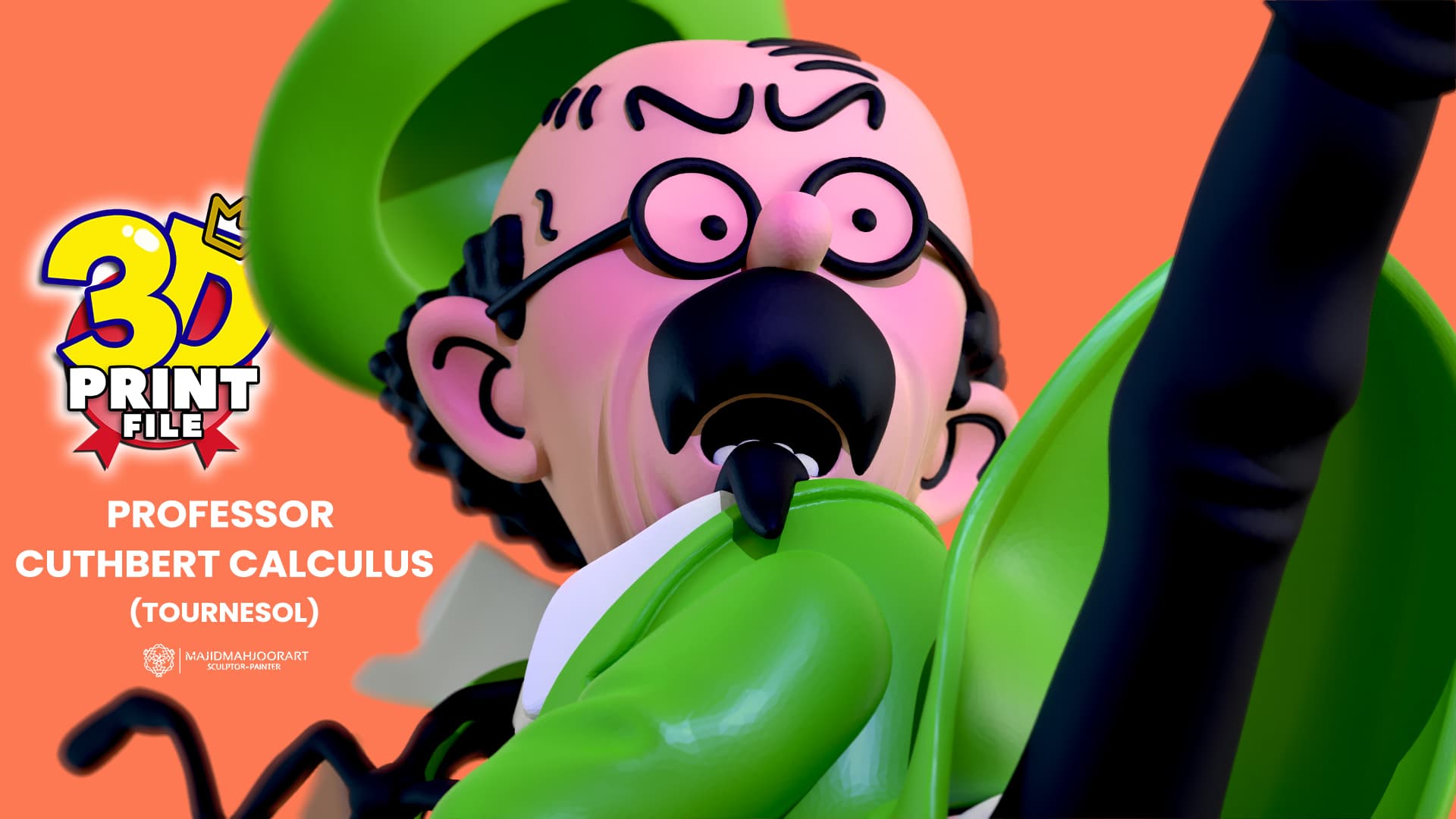 PROFESSOR CALCULUS TOURNESOL 3D model 3D printable model