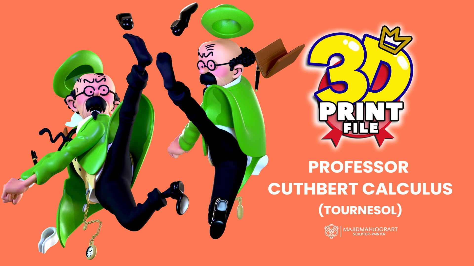 PROFESSOR CALCULUS TOURNESOL 3D model 3D printable model