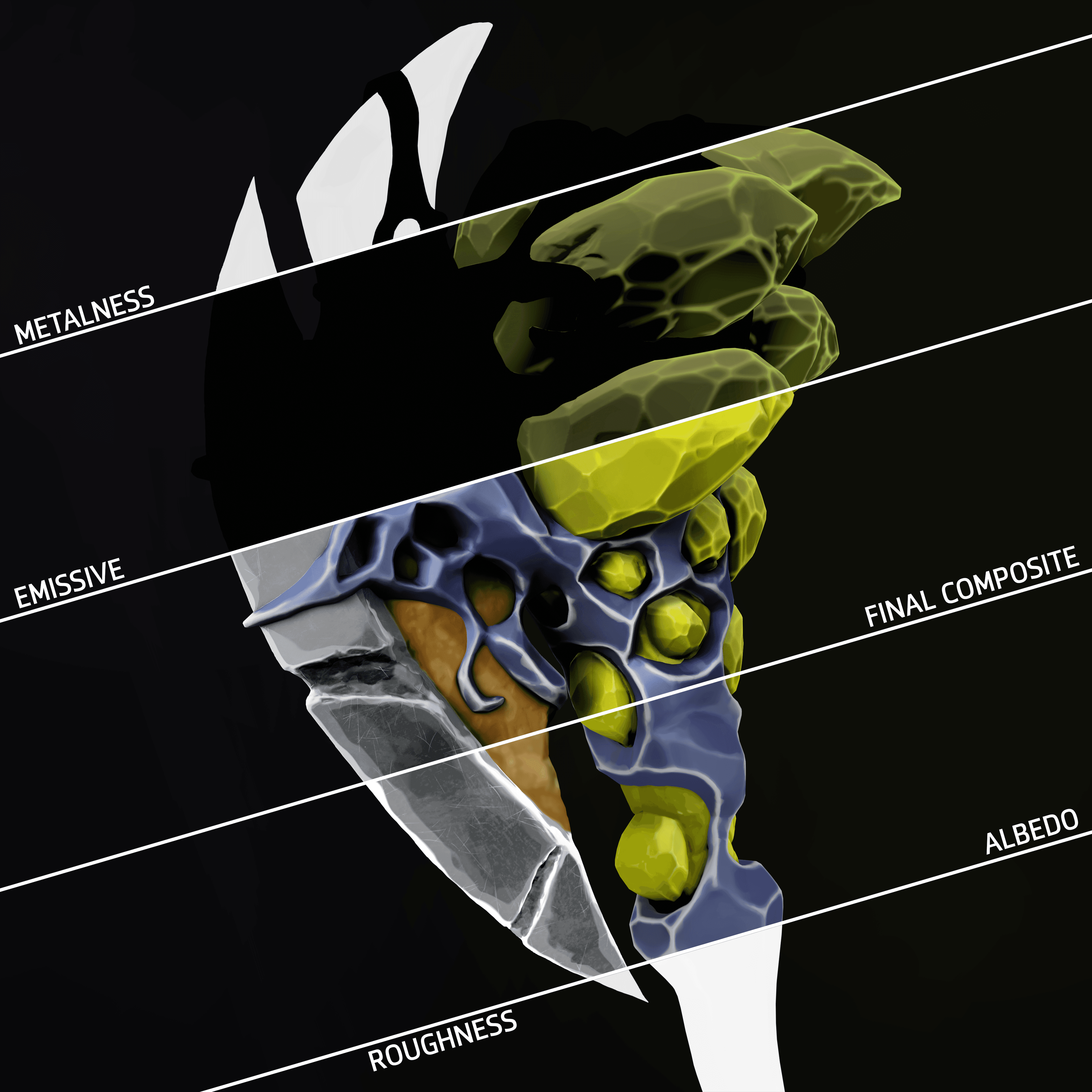 Rock Axe Stylized Weapon