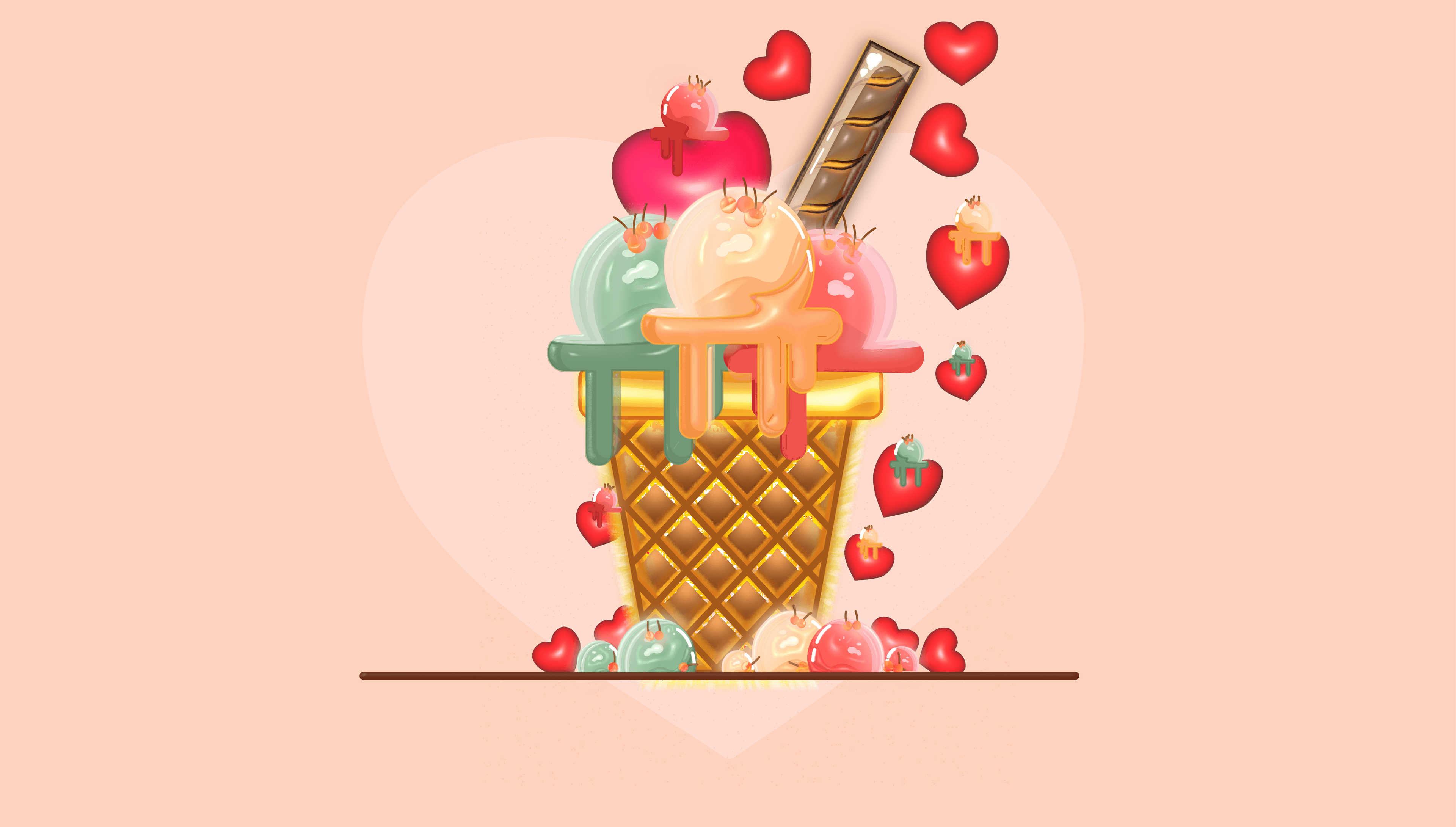 Creamy ice cream