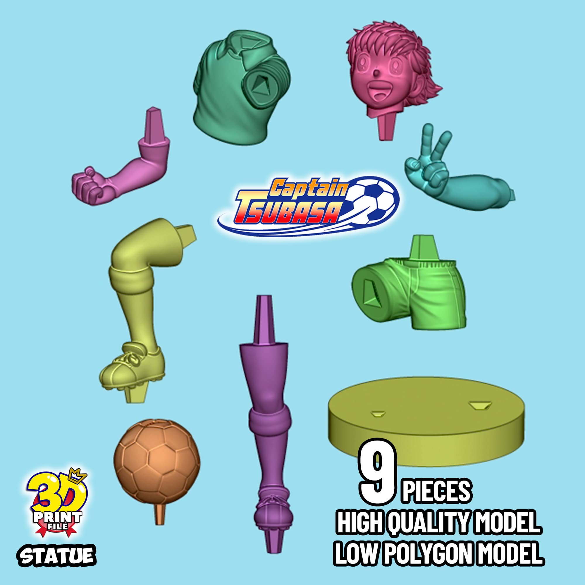 Captain Tsubasa 3d model