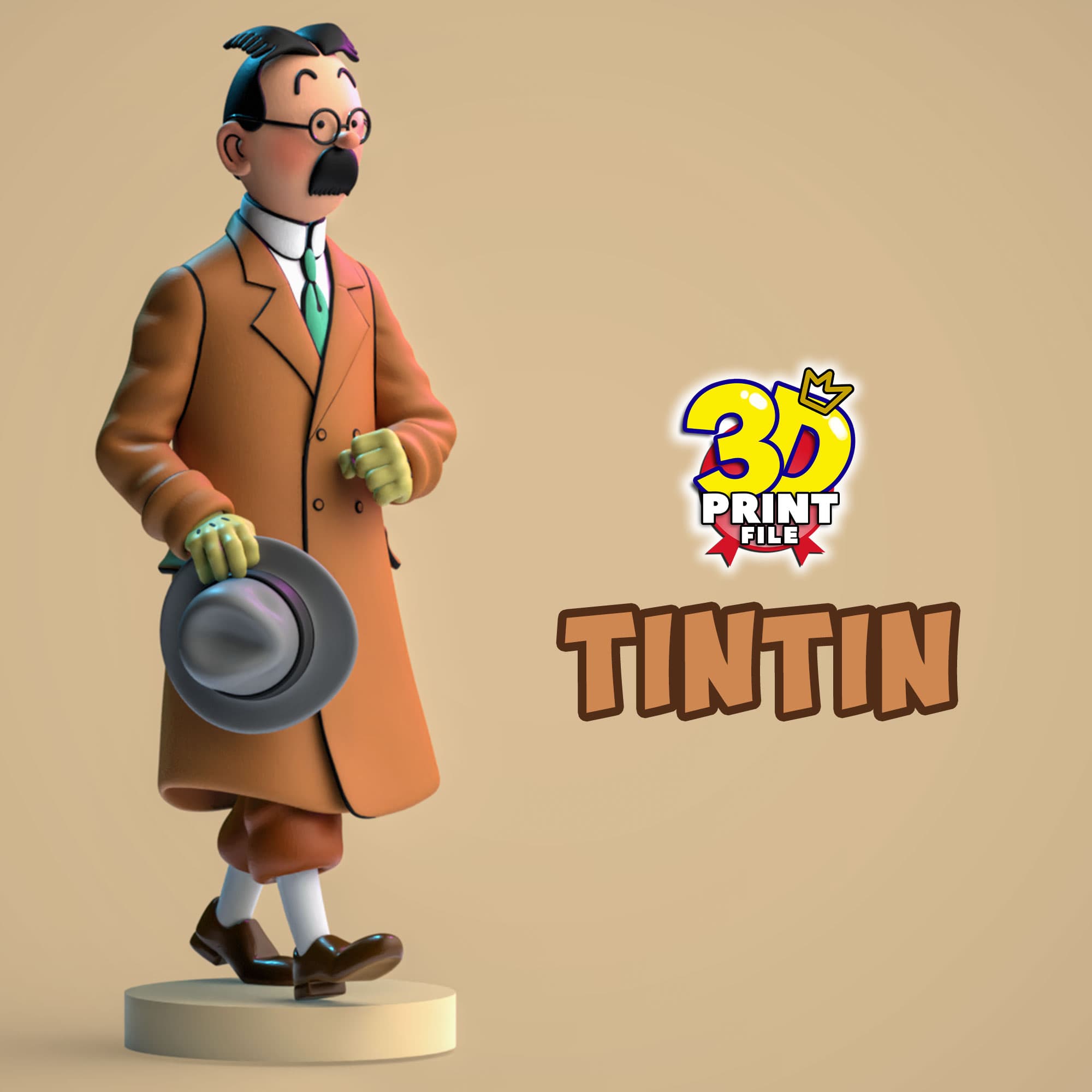 TinTin 3D model in The Calculus Affair