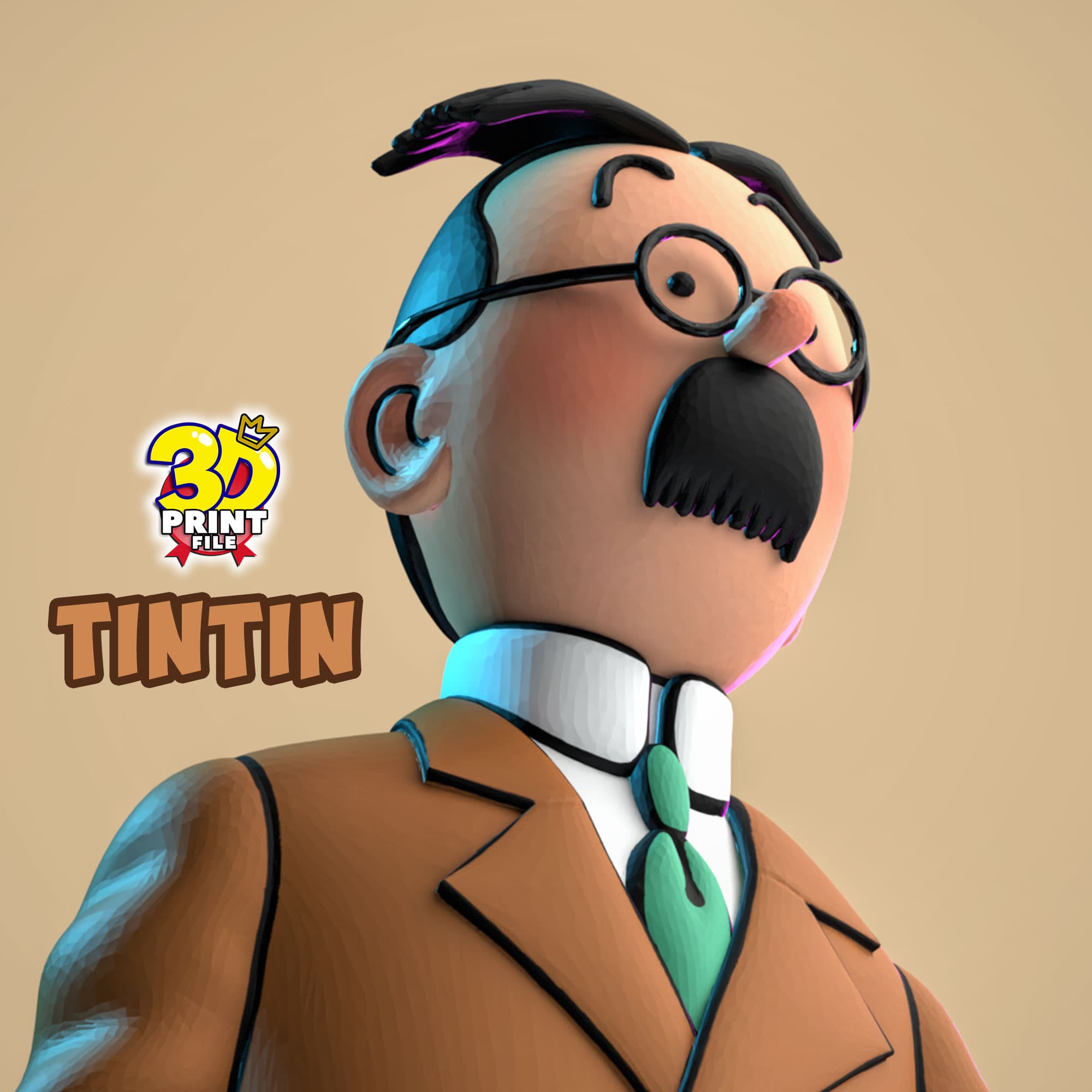 TinTin 3D model in The Calculus Affair