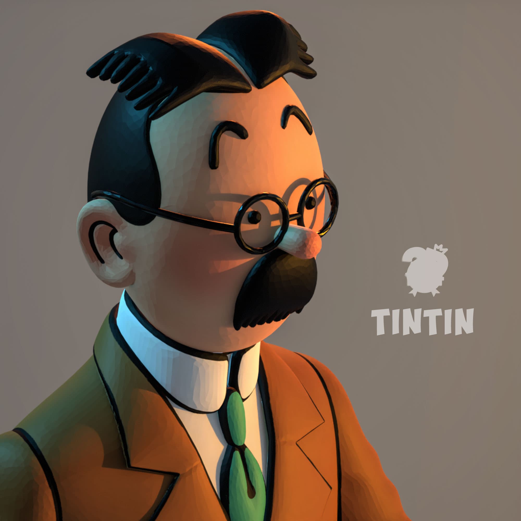 TinTin 3D model in The Calculus Affair
