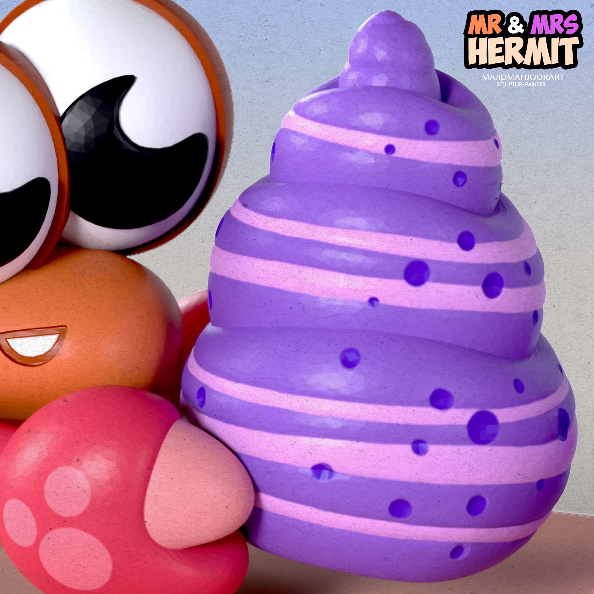 Mr. & Mrs. Hermit 3D modeling
