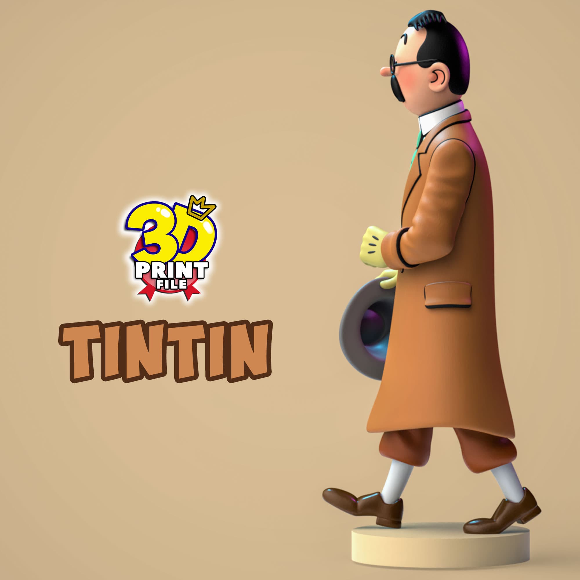 TinTin 3D model in The Calculus Affair