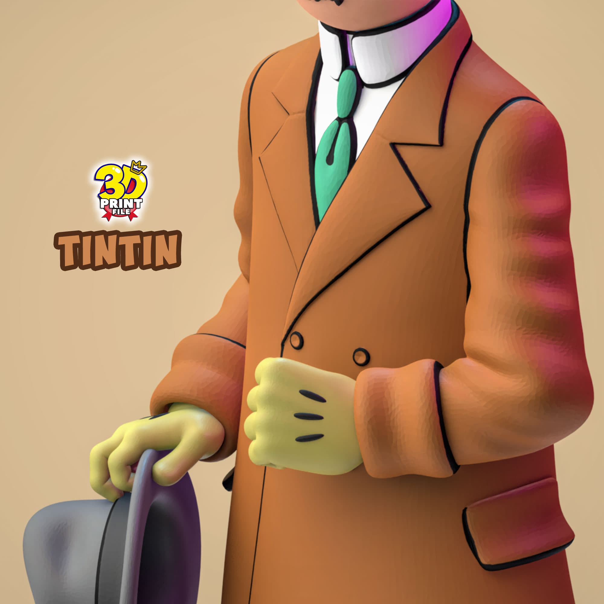 TinTin 3D model in The Calculus Affair
