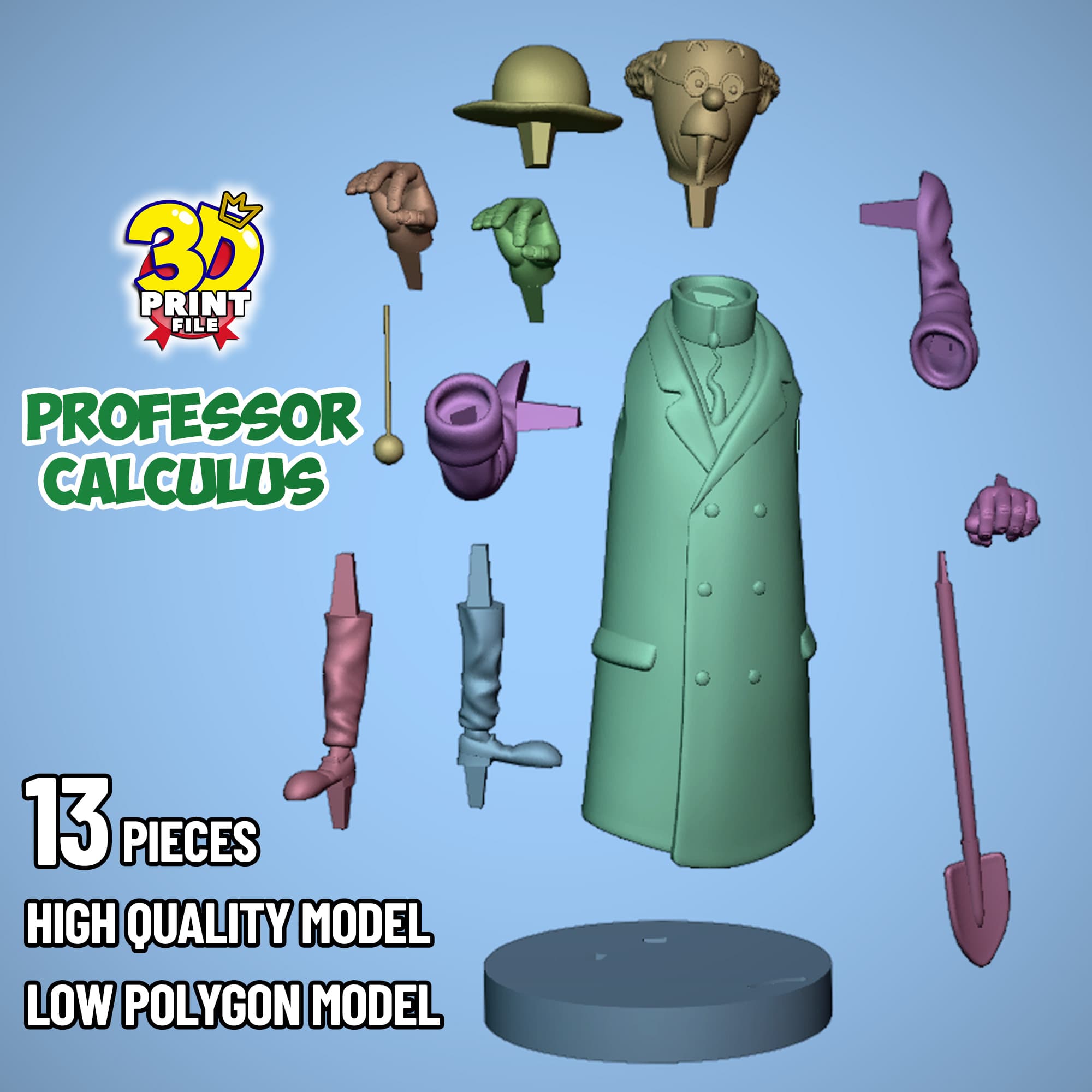 Professor Calculus 3D model
