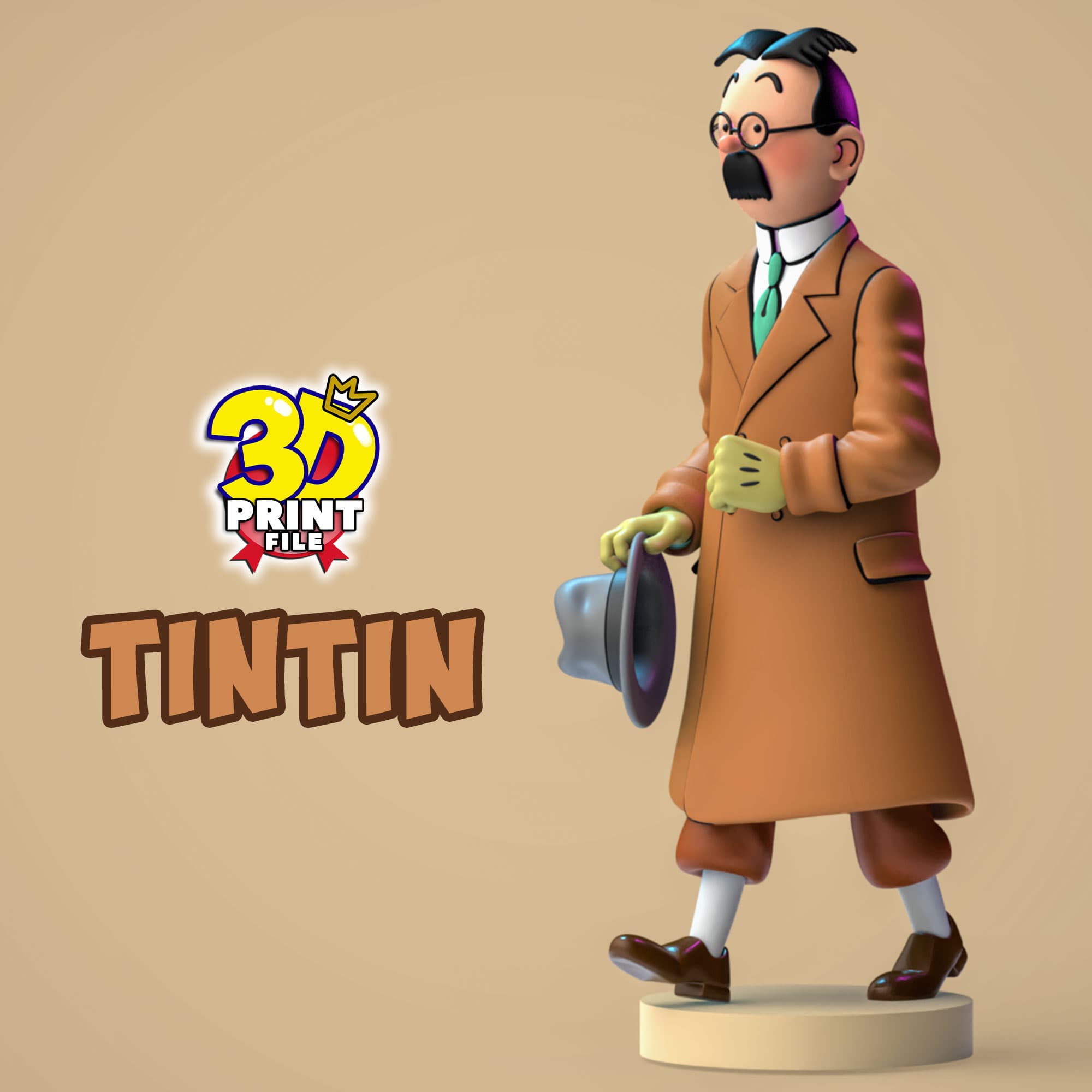TinTin 3D model in The Calculus Affair