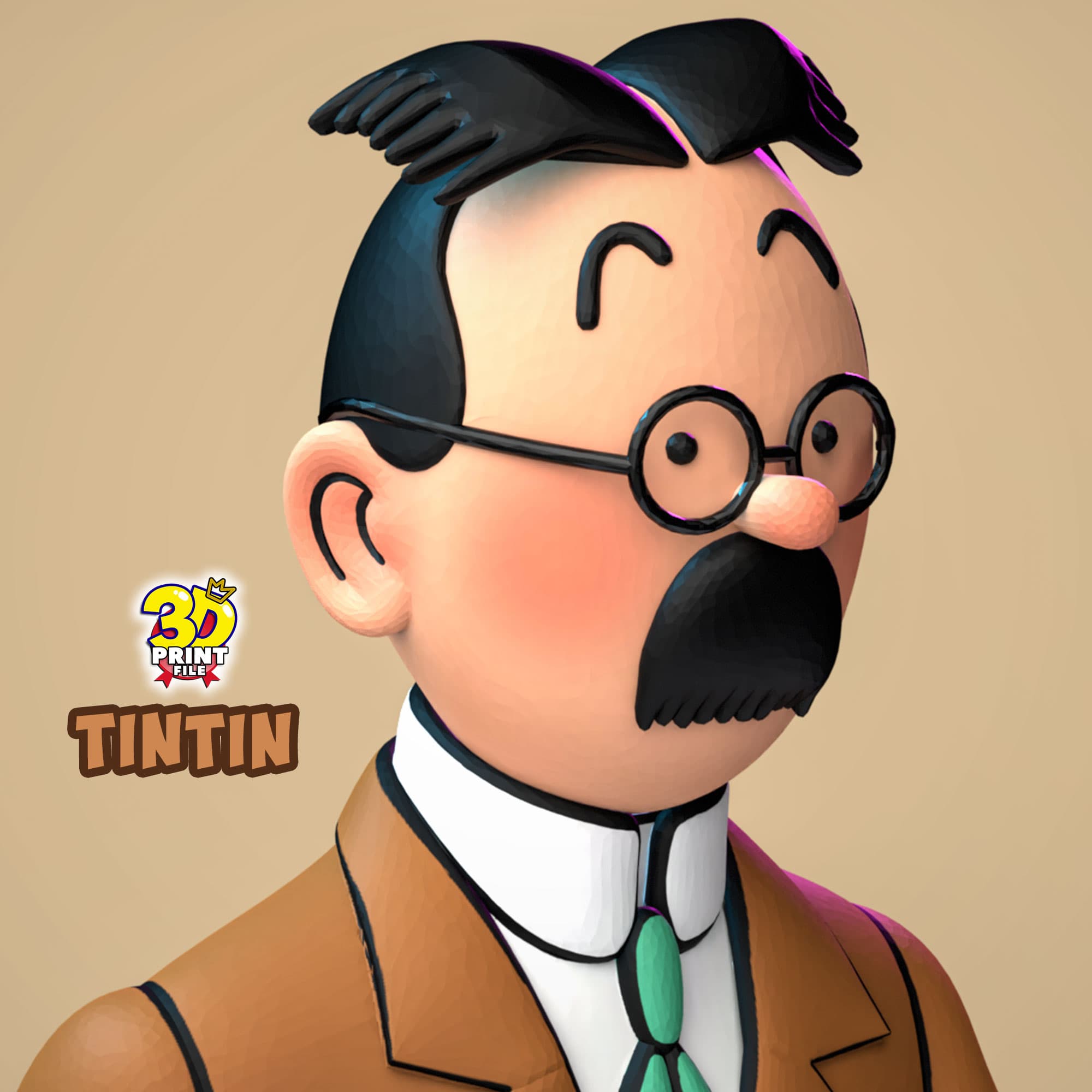 TinTin 3D model in The Calculus Affair