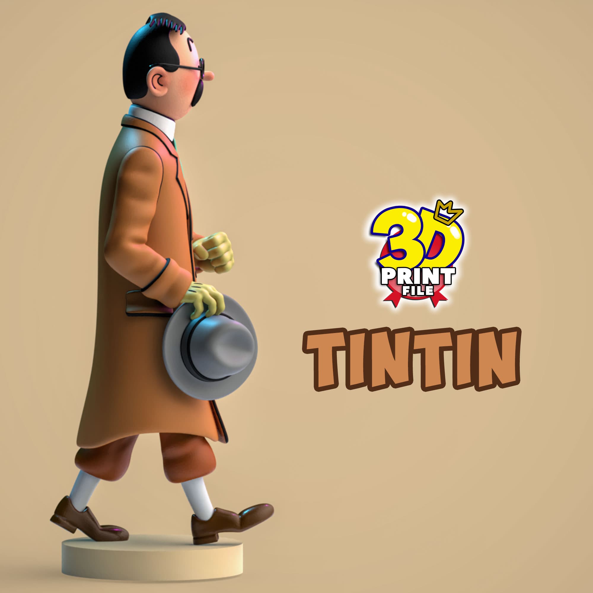 TinTin 3D model in The Calculus Affair