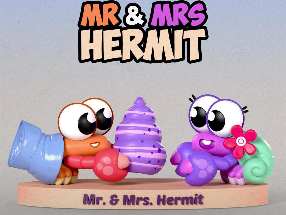 Mr. & Mrs. Hermit 3D modeling