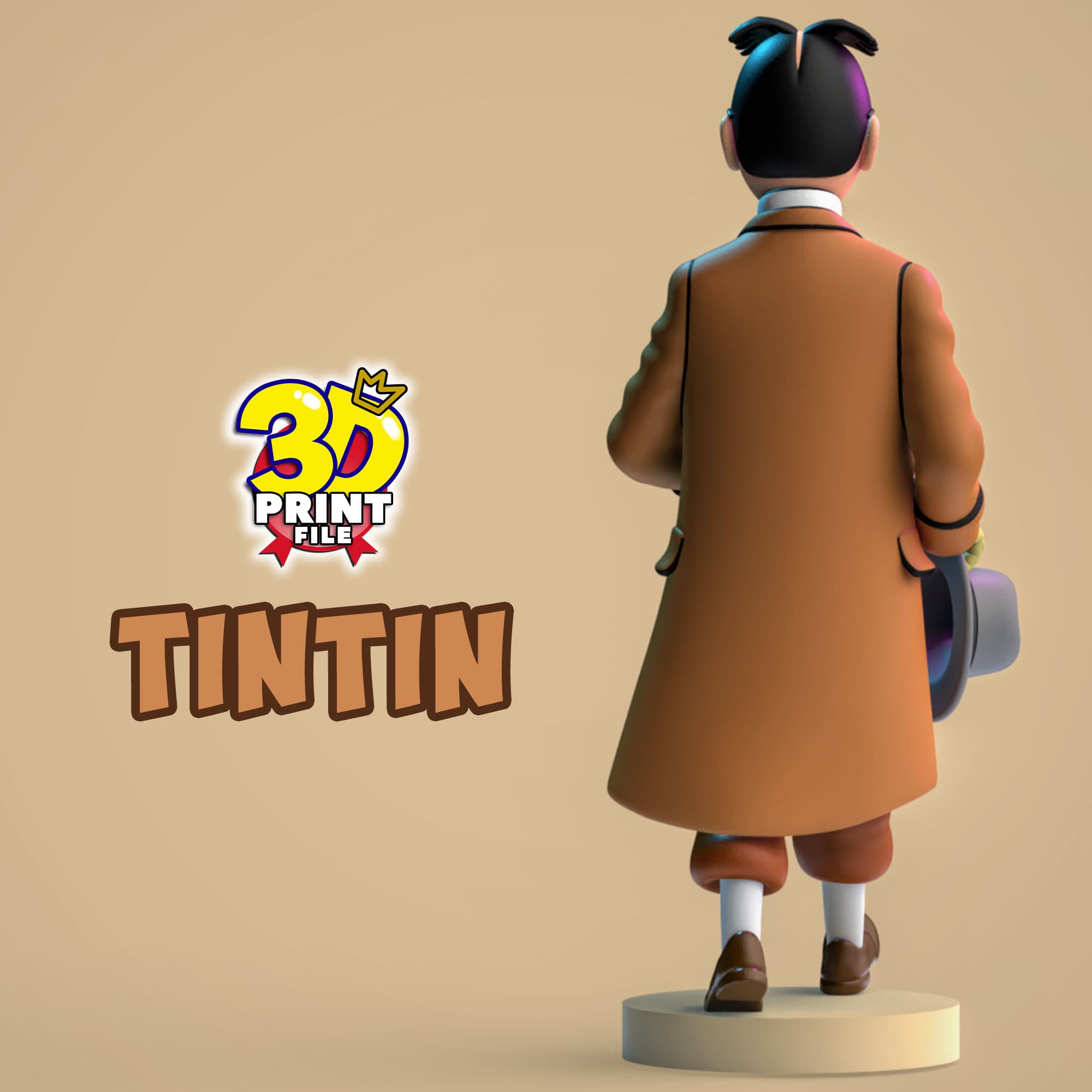 TinTin 3D model in The Calculus Affair