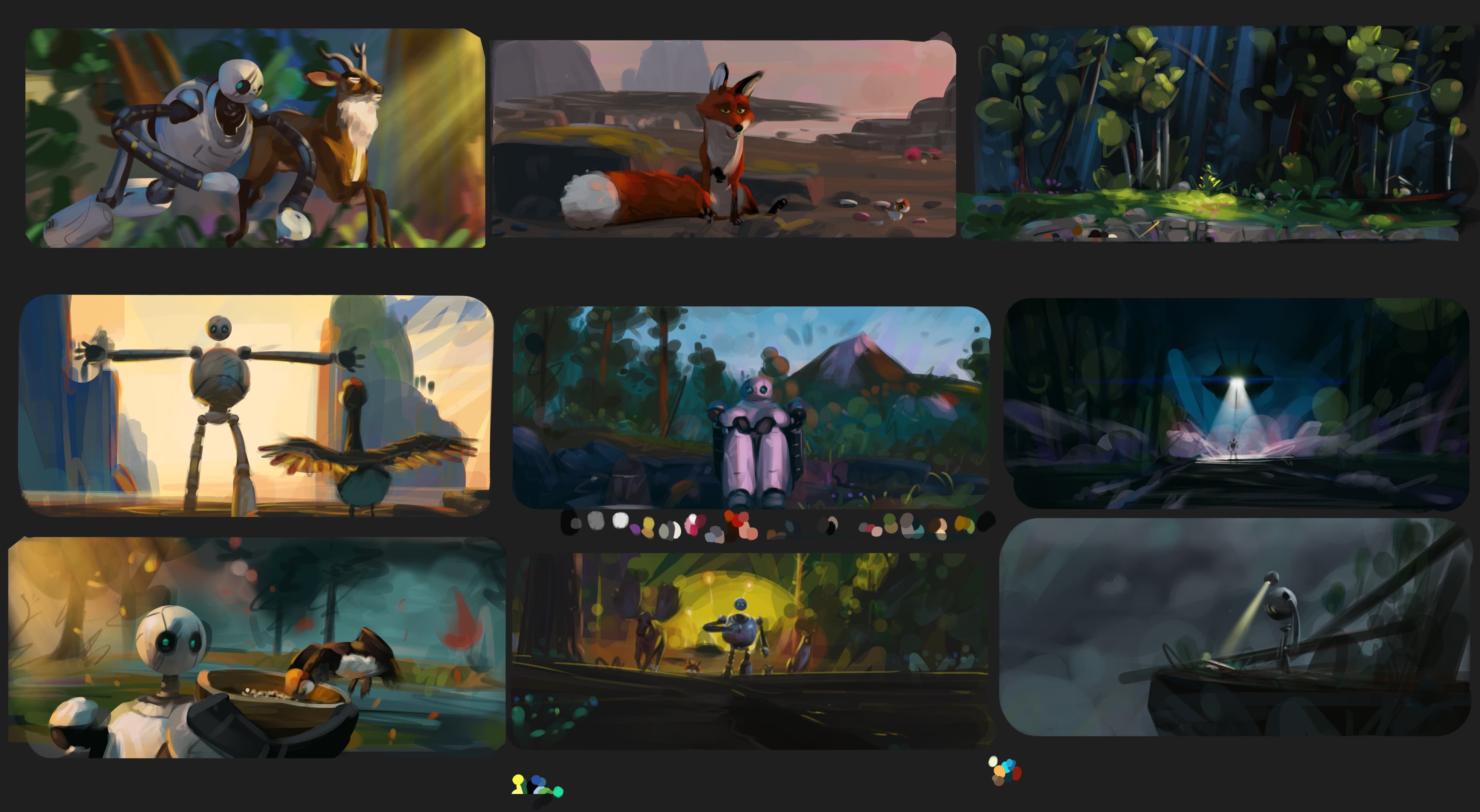 study and make color key