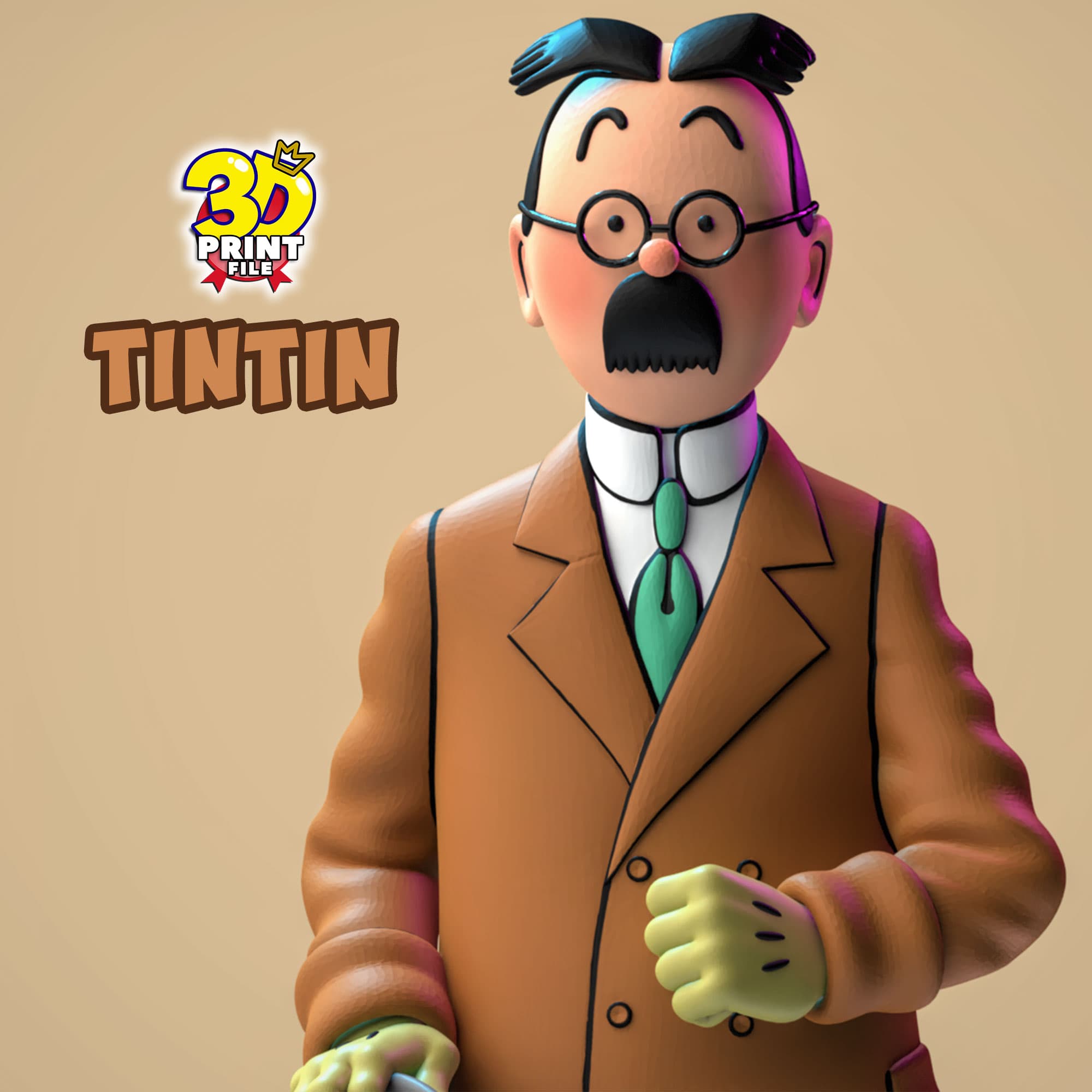 TinTin 3D model in The Calculus Affair