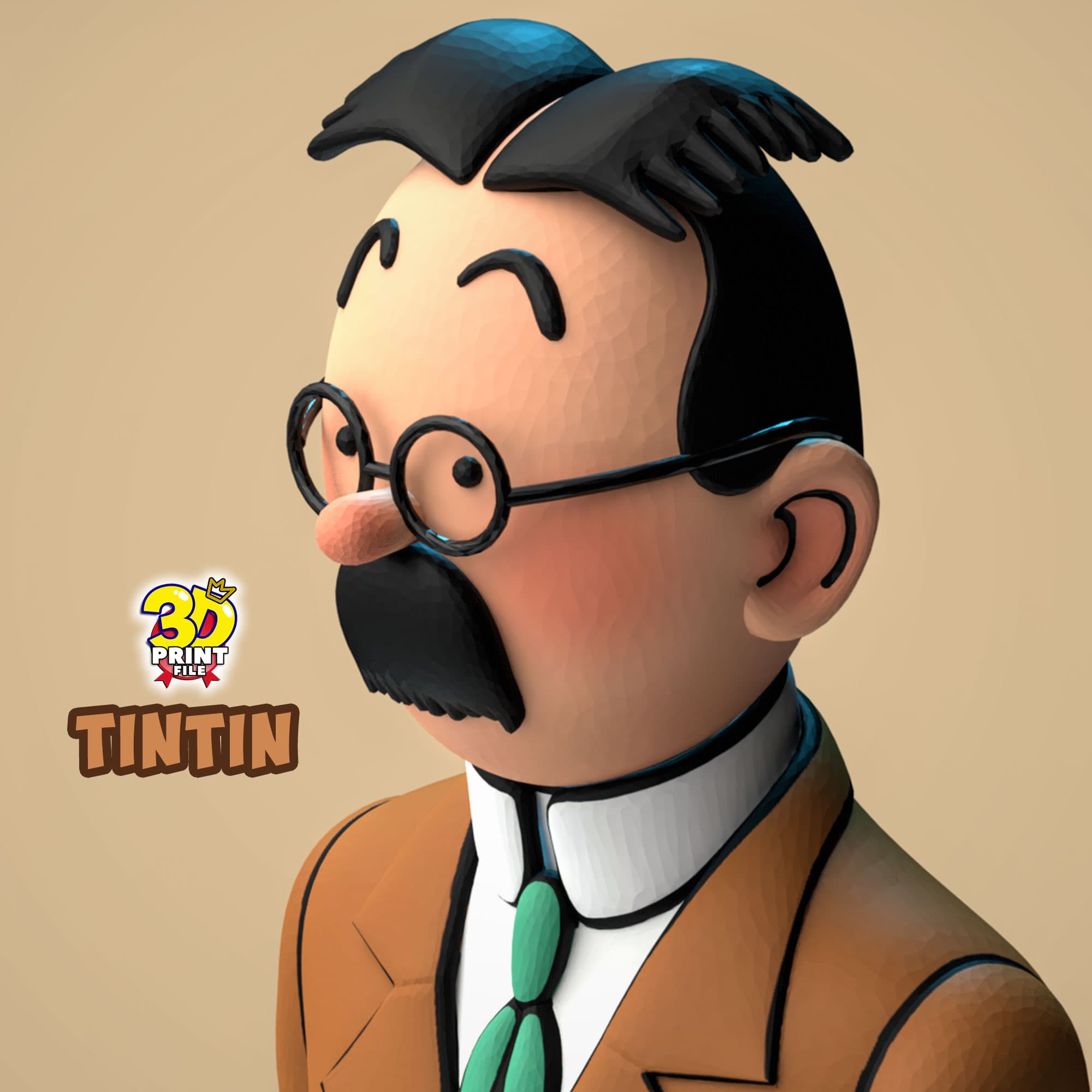 TinTin 3D model in The Calculus Affair