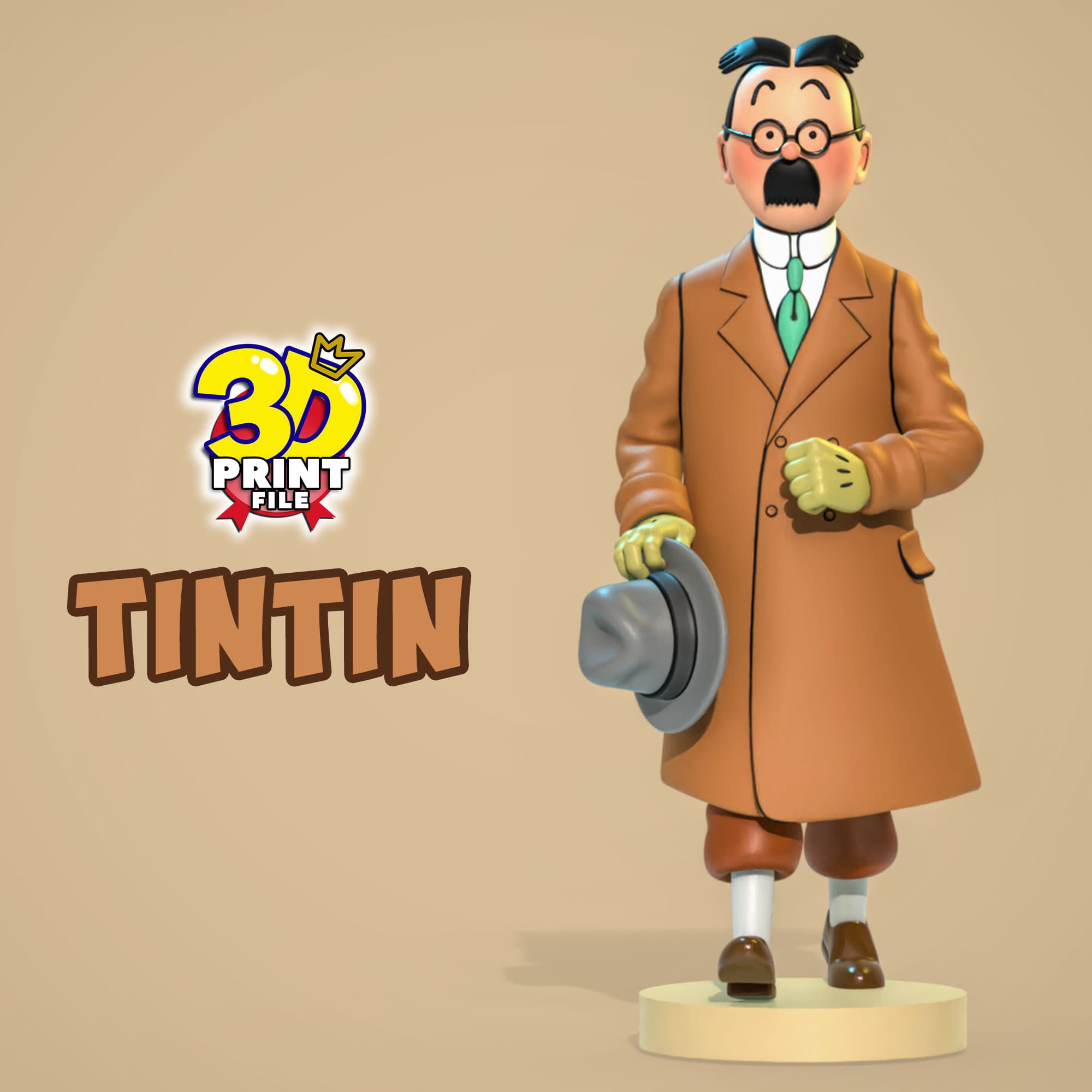 TinTin 3D model in The Calculus Affair