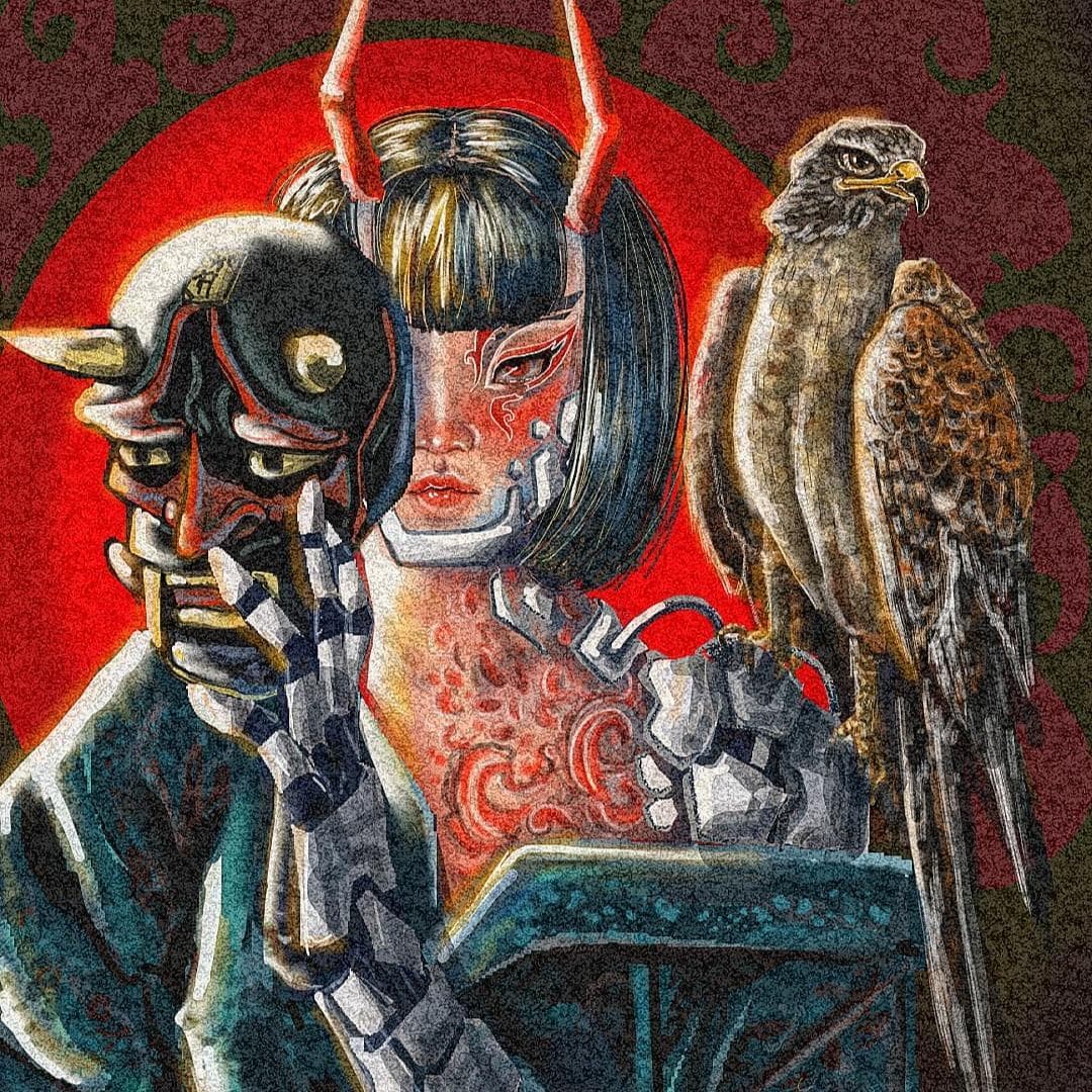 Syberpunk japanese demon