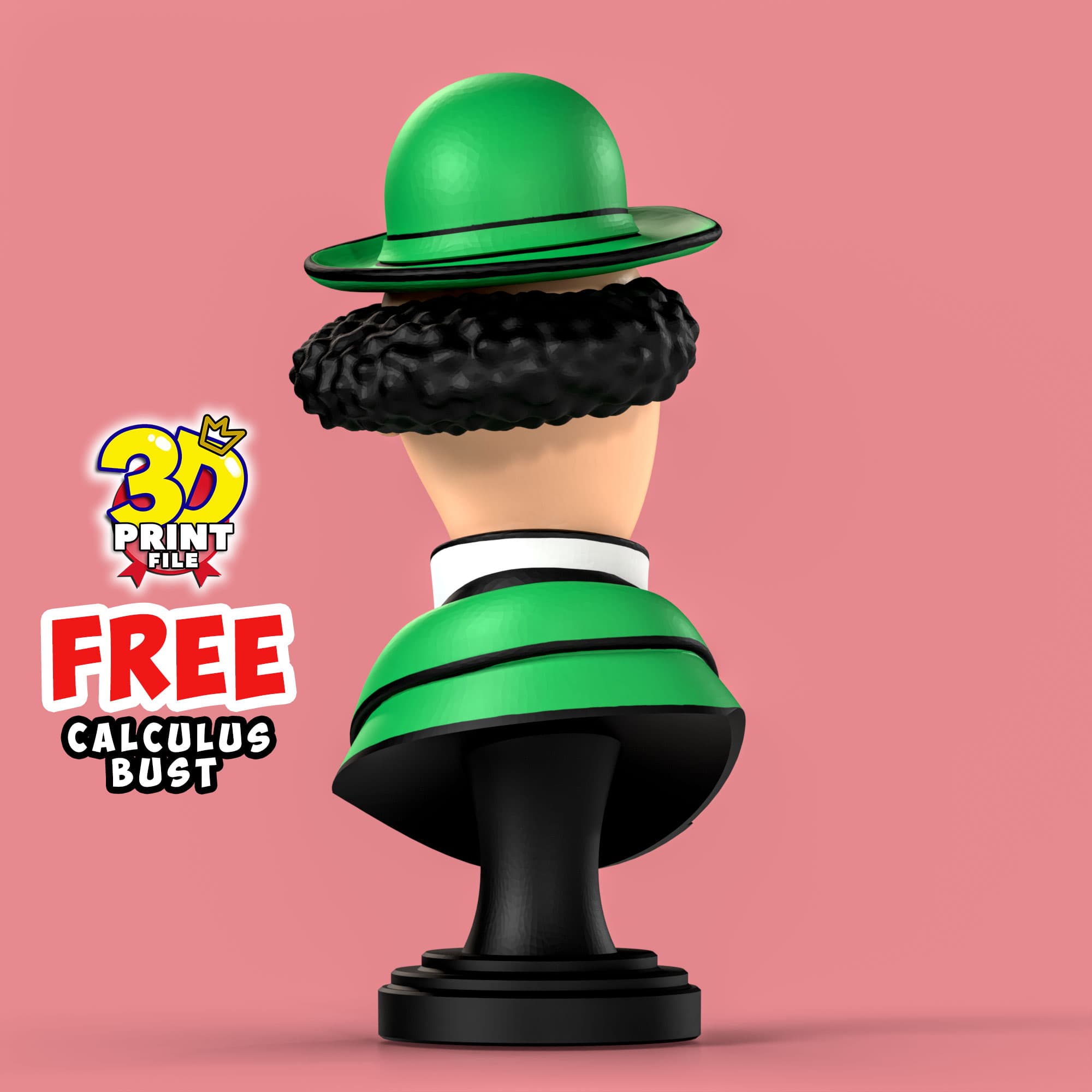 FREE Professor Calculus 3D Bust