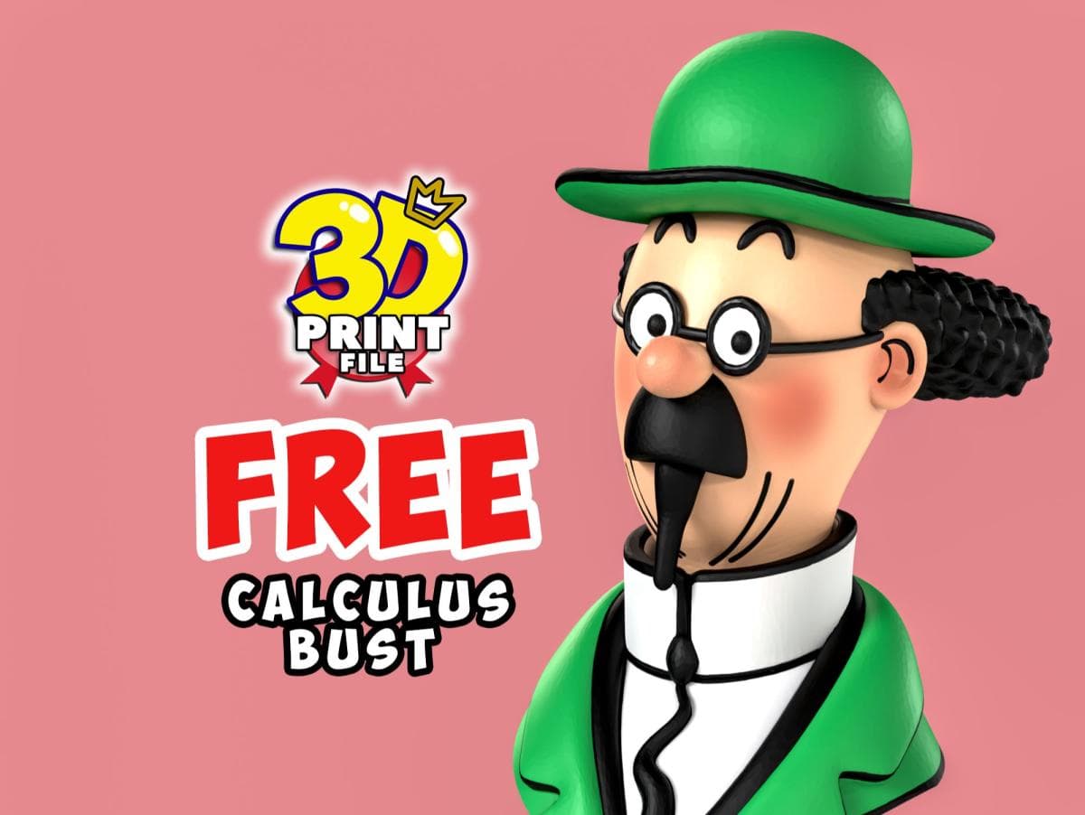 FREE Professor Calculus 3D Bust