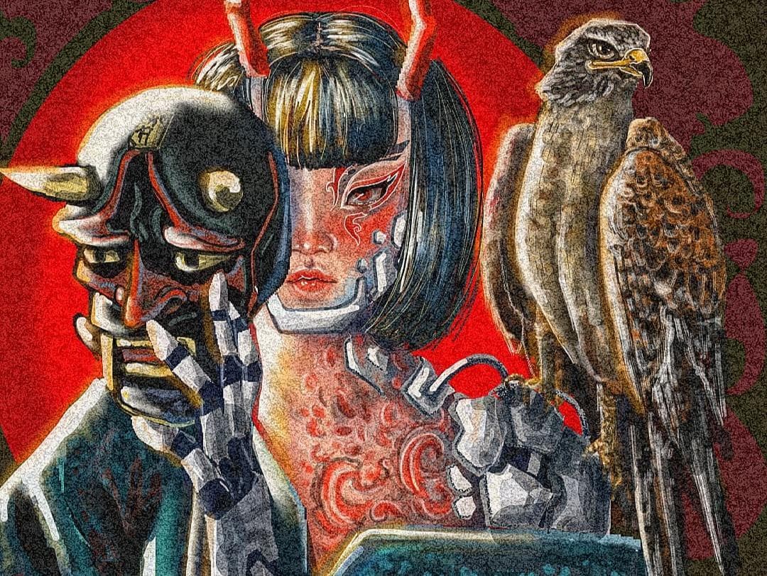 Syberpunk japanese demon