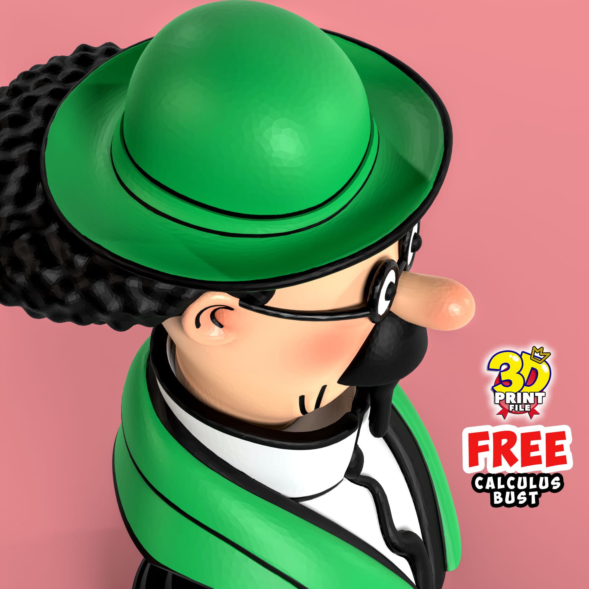 FREE Professor Calculus 3D Bust