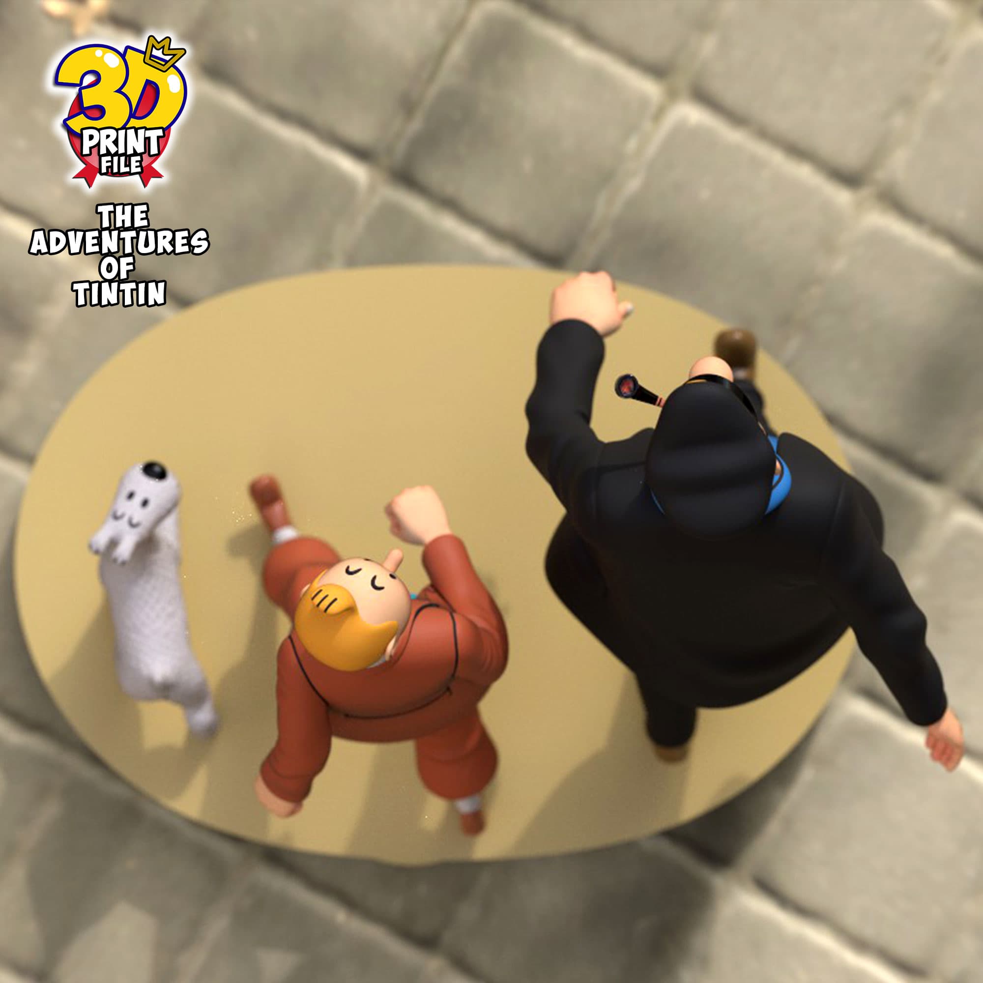 The Adventures of TINTIN 3D model (Diorama) - v.1