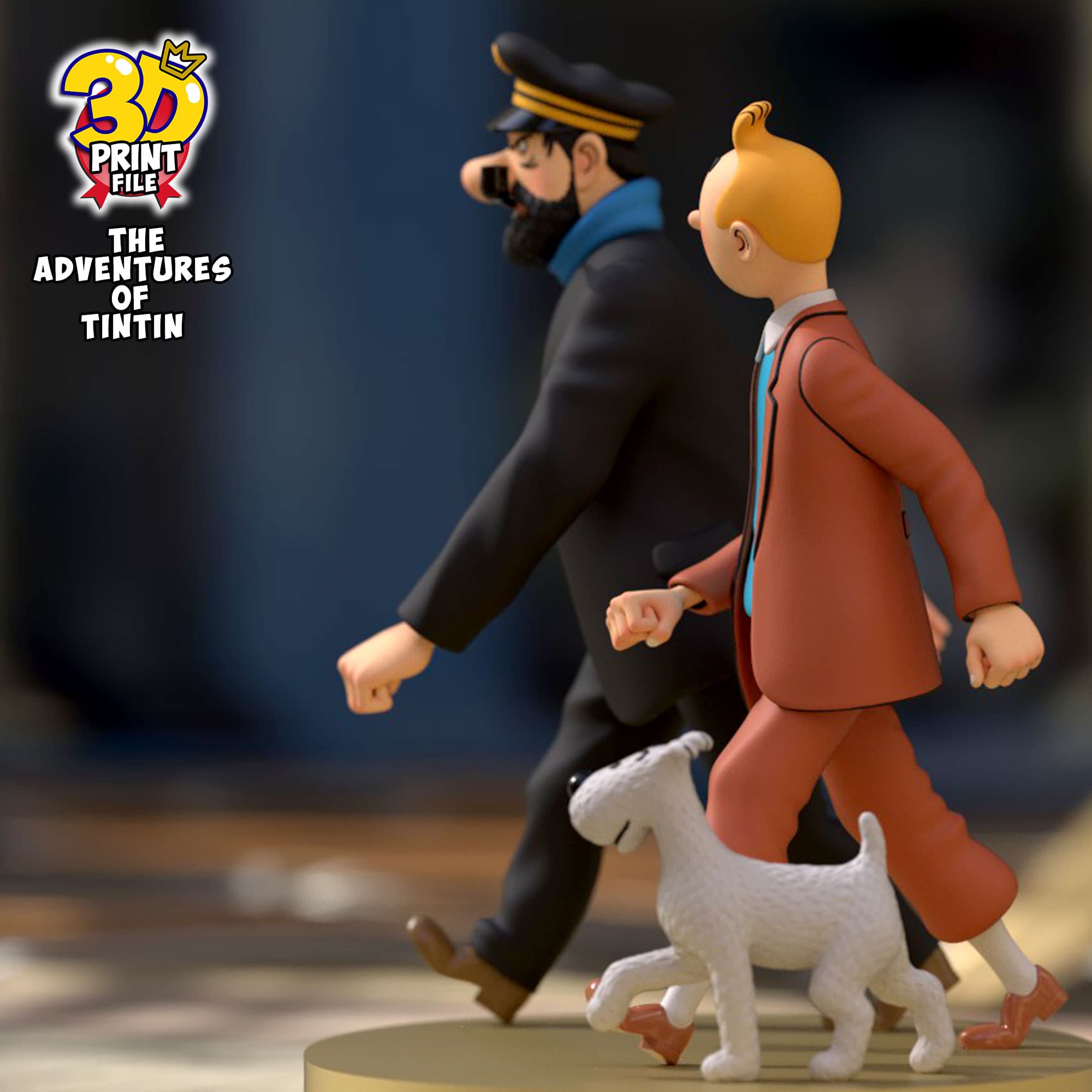 The Adventures of TINTIN 3D model (Diorama) - v.1