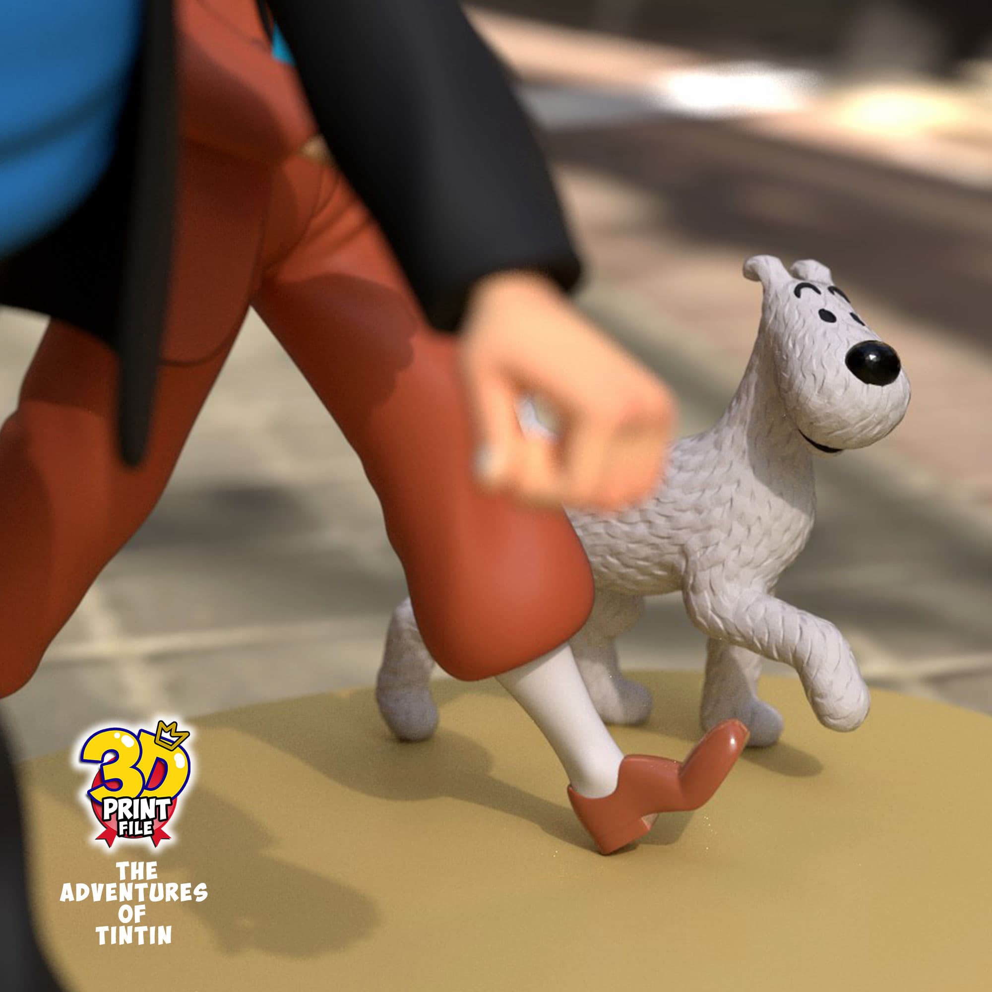 The Adventures of TINTIN 3D model (Diorama) - v.1