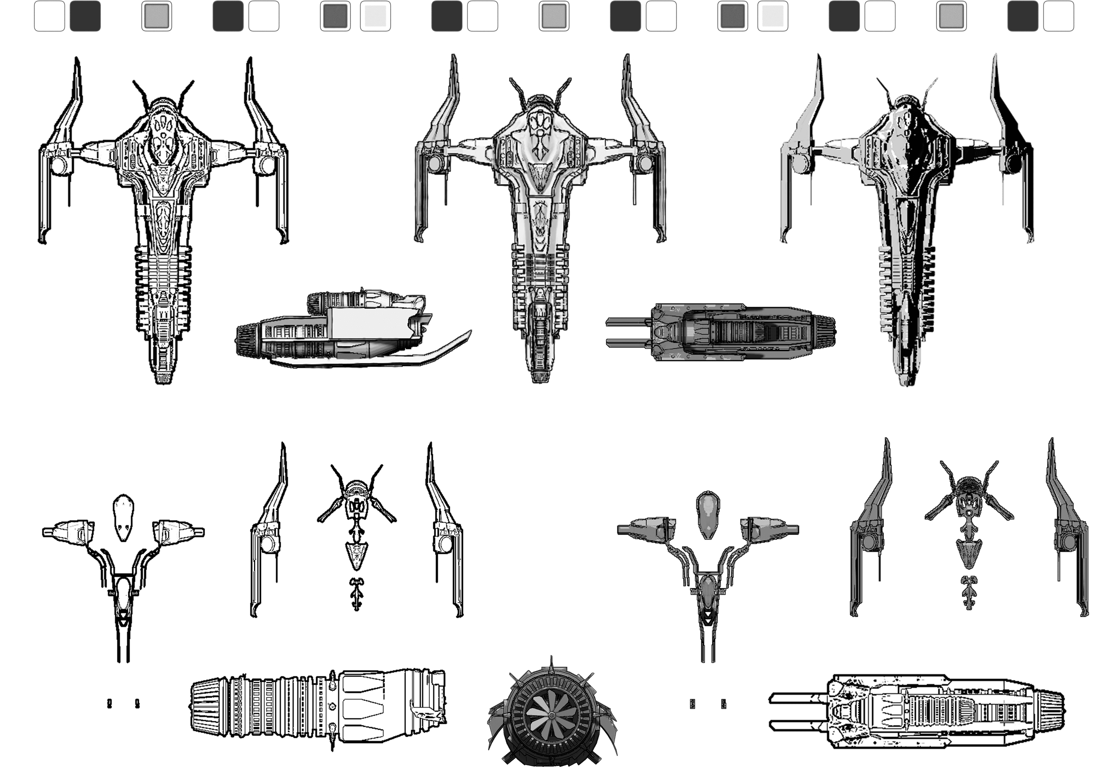 spaceship clay