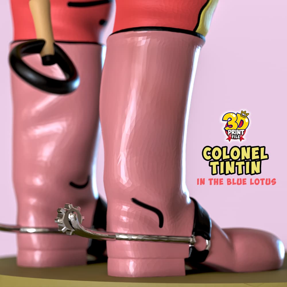 3D colonel TINTIN model for 3d printing