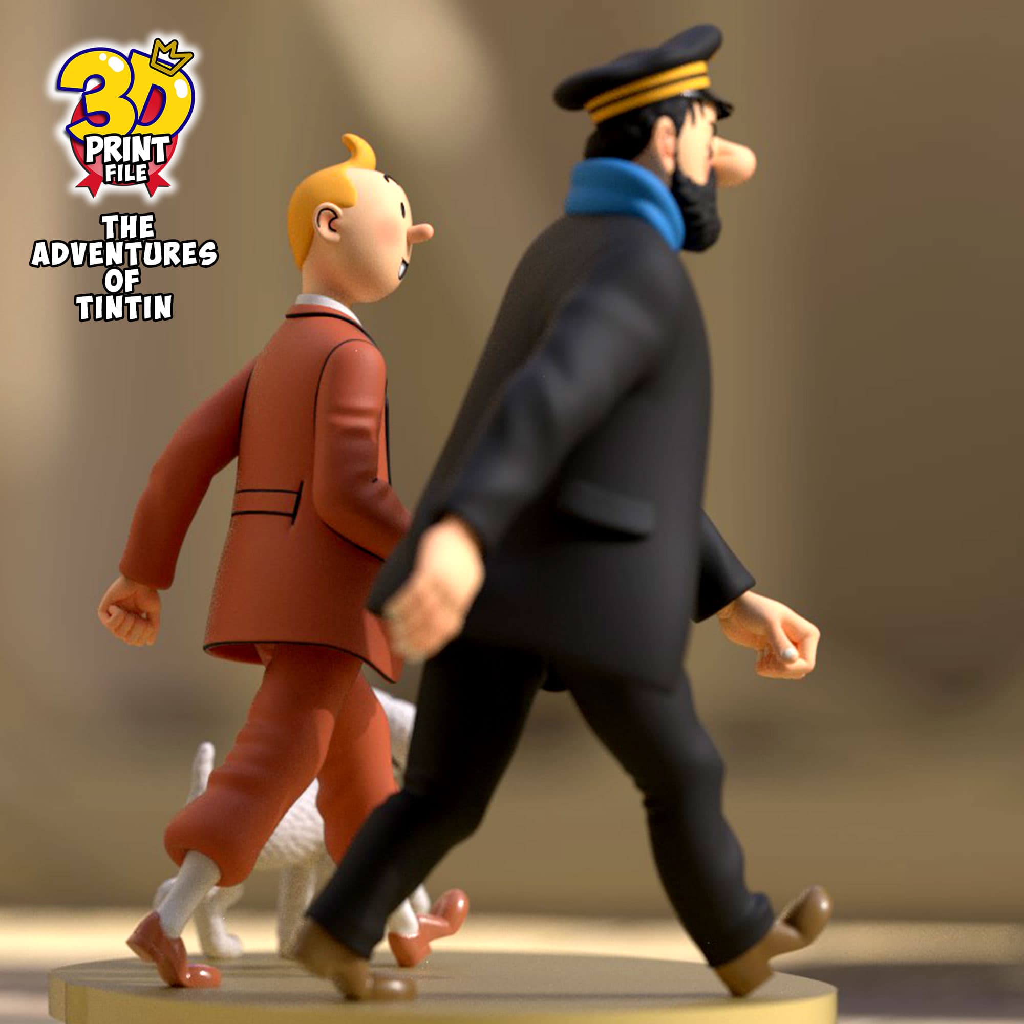 The Adventures of TINTIN 3D model (Diorama) - v.1