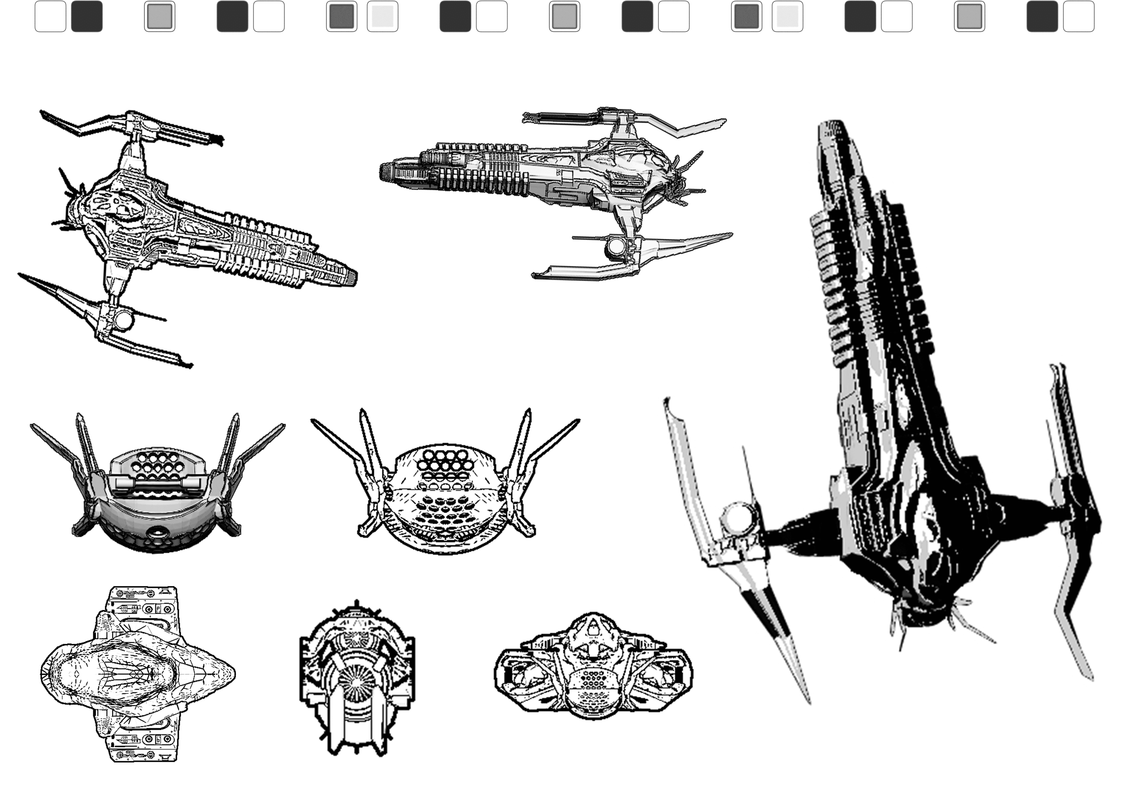 spaceship clay