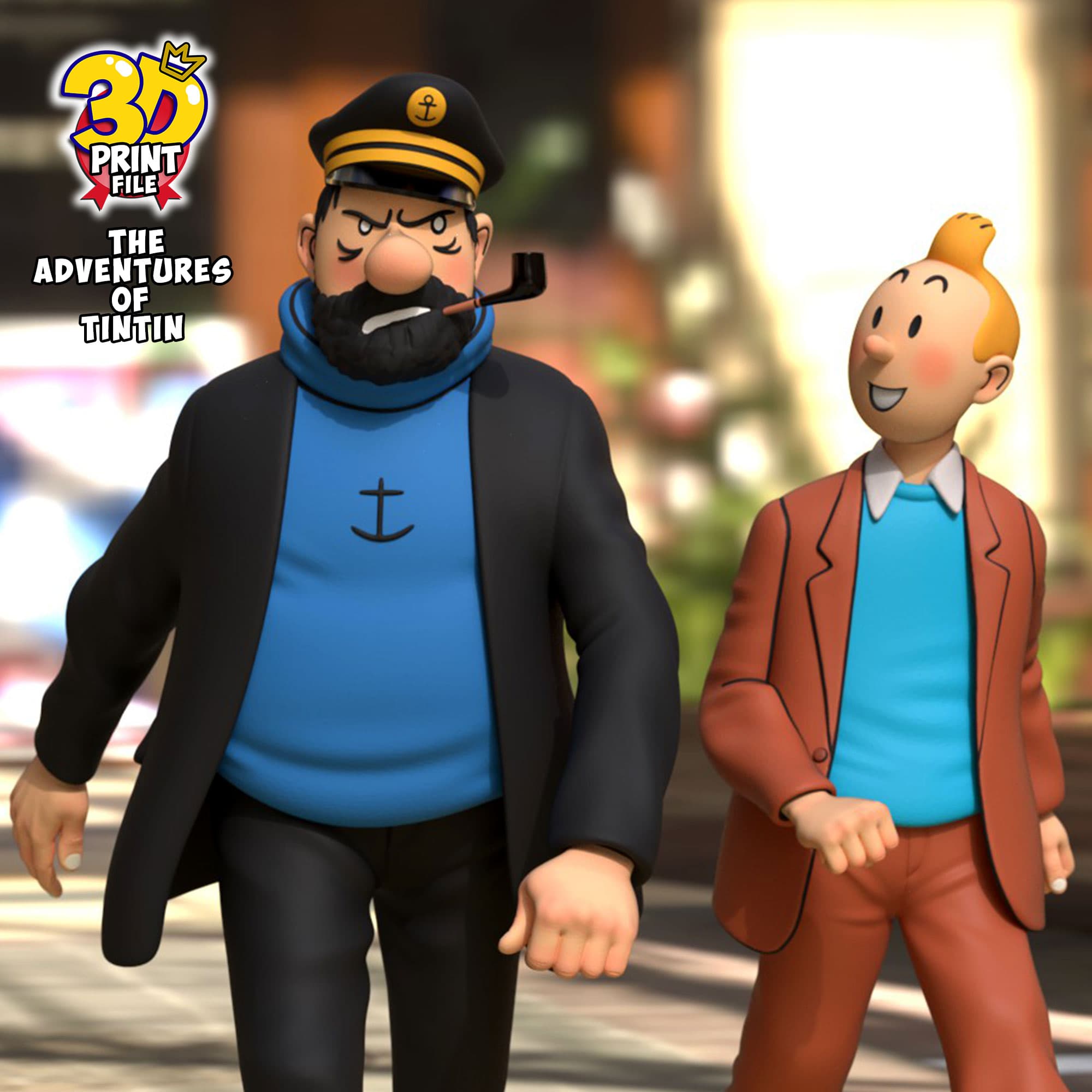 The Adventures of TINTIN 3D model (Diorama) - v.1