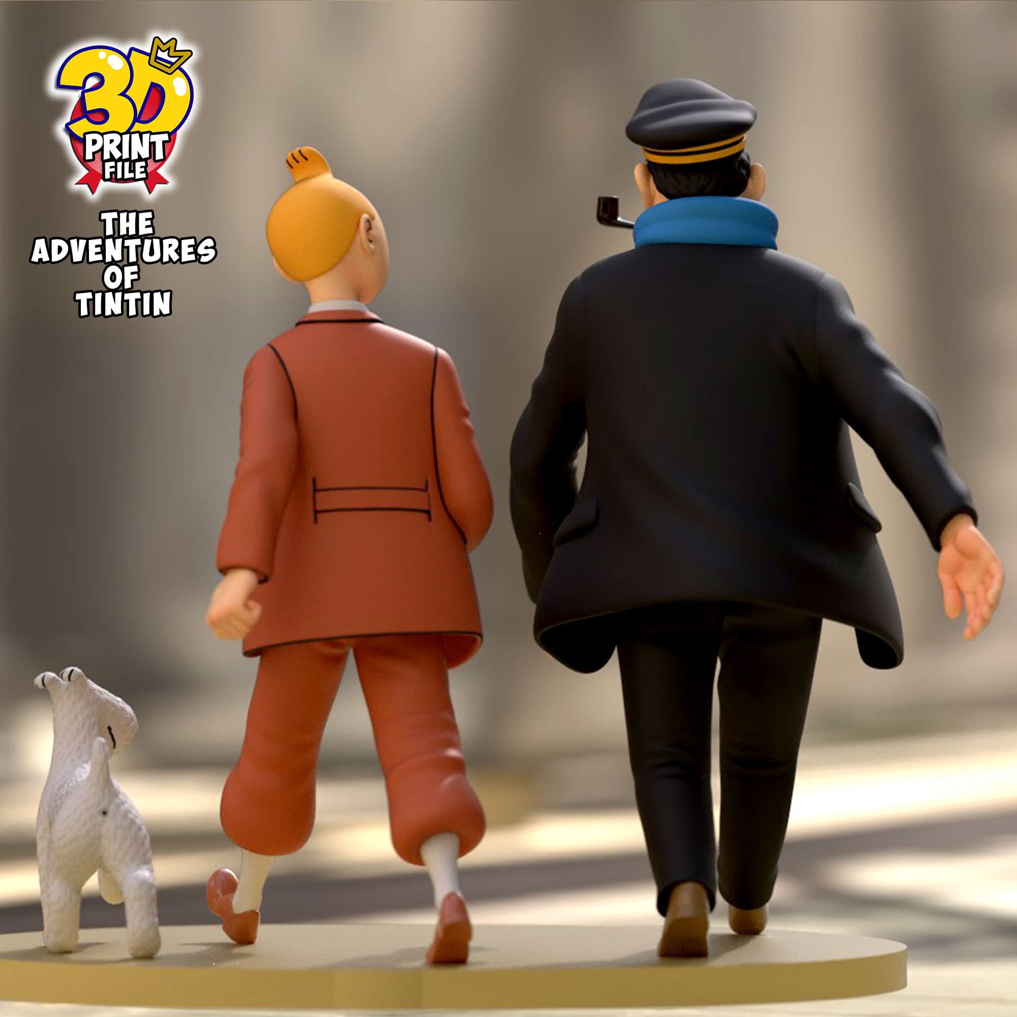 The Adventures of TINTIN 3D model (Diorama) - v.1