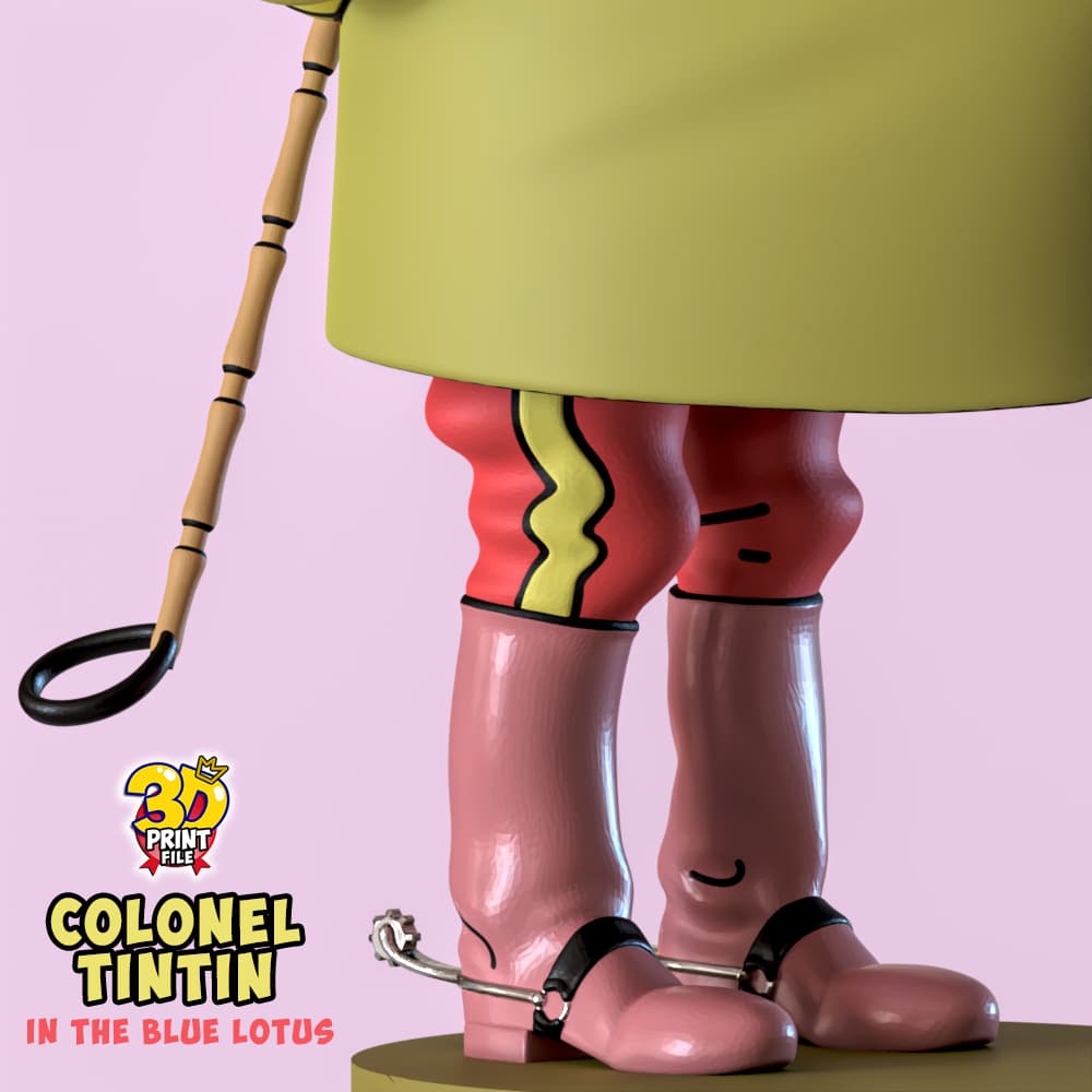 3D colonel TINTIN model for 3d printing