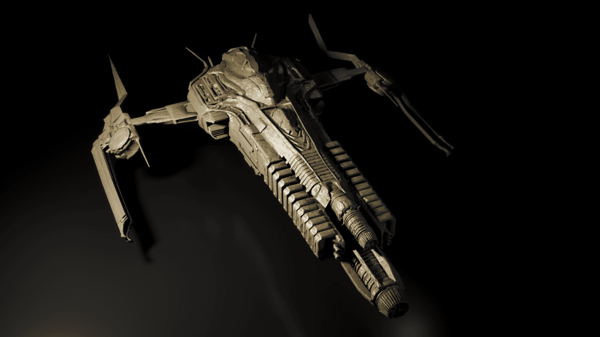 spaceship clay