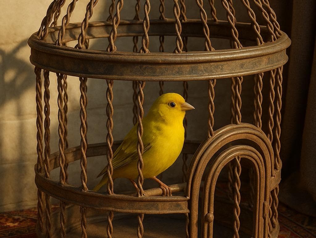 Lion cage