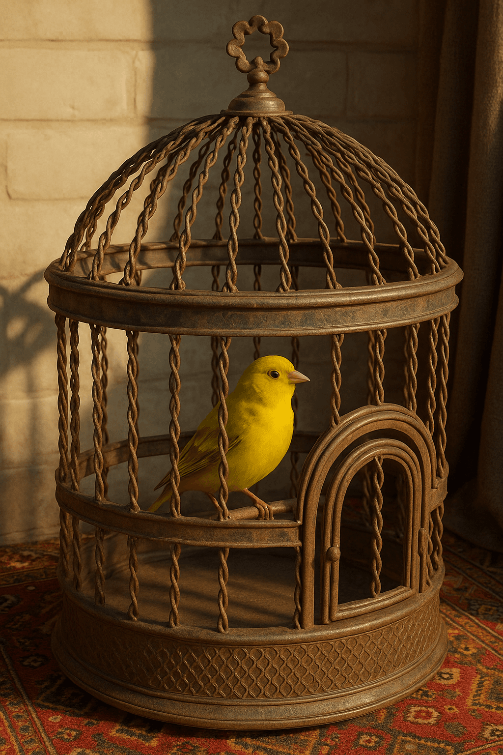 Lion cage