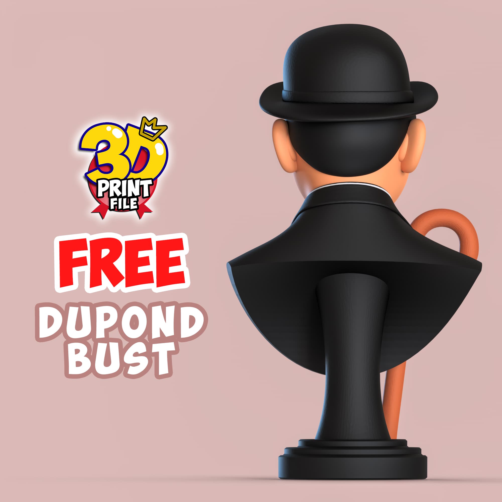 FREE Thompson Dupond 3d bust model Free size