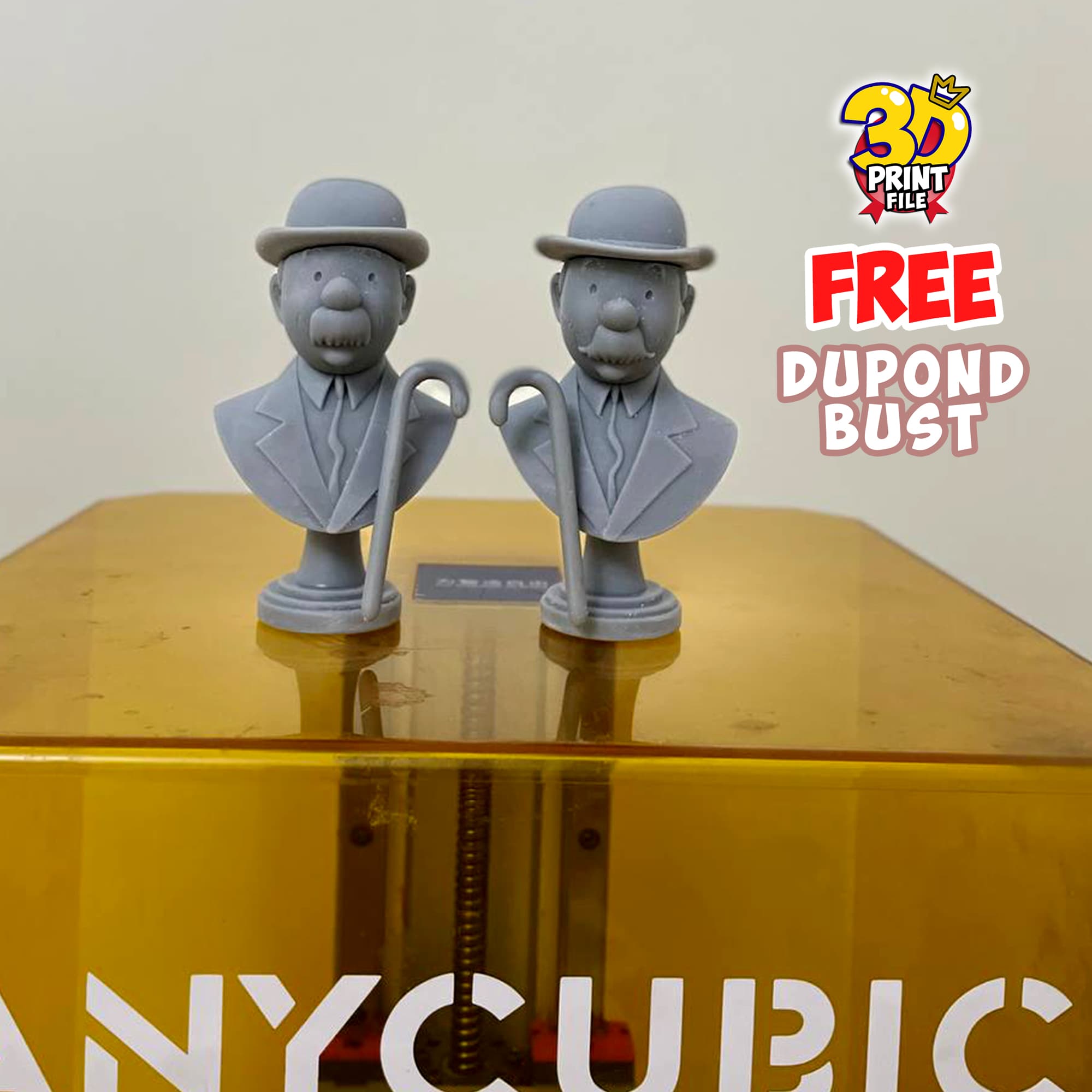 FREE Thompson Dupond 3d bust model Free size